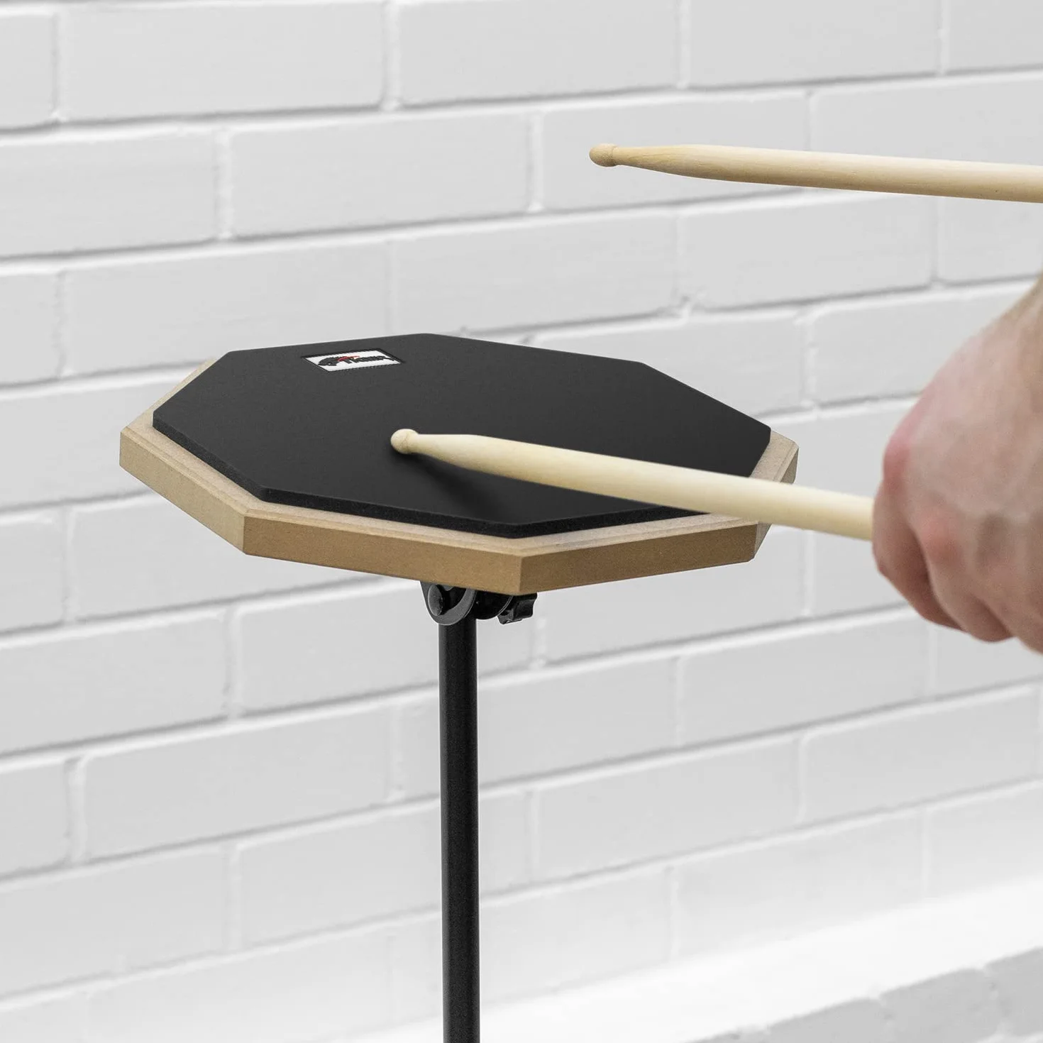 Tiger TDA4-10 Podkładka do Ćwiczeń Perkusyjnych, Czarny, 25 cm