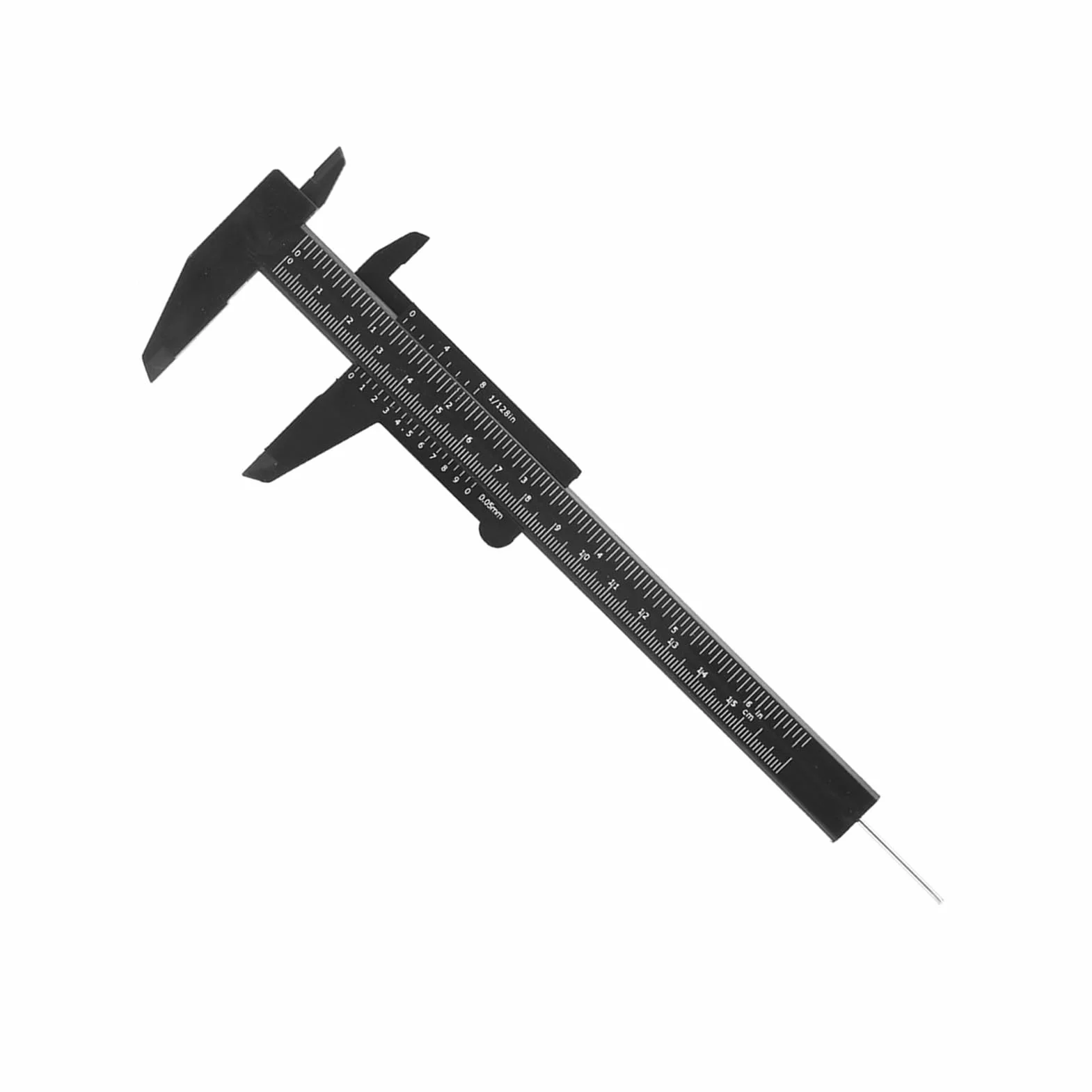 Suwmiarka z Noniuszem 150 Mm Mini Narzędzie Pomiarowe z podwójną skalą Suwmiarka Plastikowa 0,05 Mm Linijka Przesuwna (-GS17565-01)
