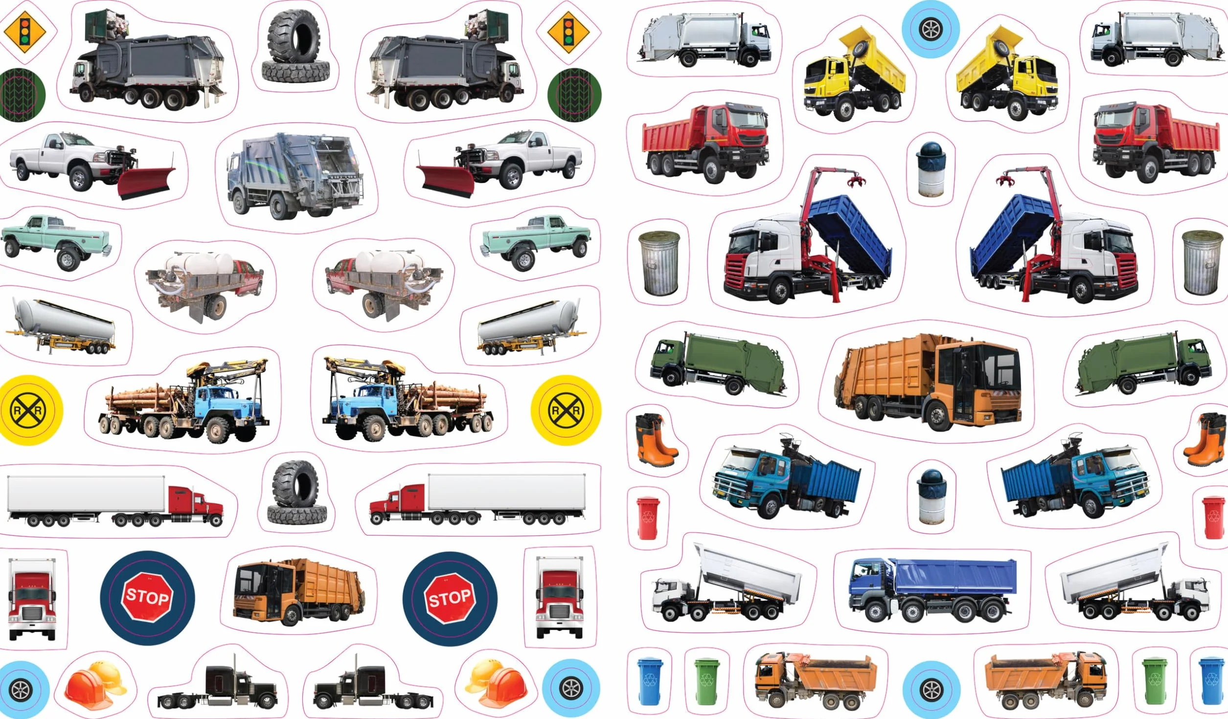 EyeLike Stickers: Trucks: 400 reusable stickers