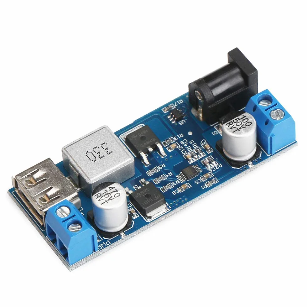 Konwerter Zasilacz Step-Down 12 V / 24 V do 5 V 5 A - Regulator Napięcia DC 9 V-36 V Wejście do DC 5 V-5,3 V 3,5-6 A Transformator