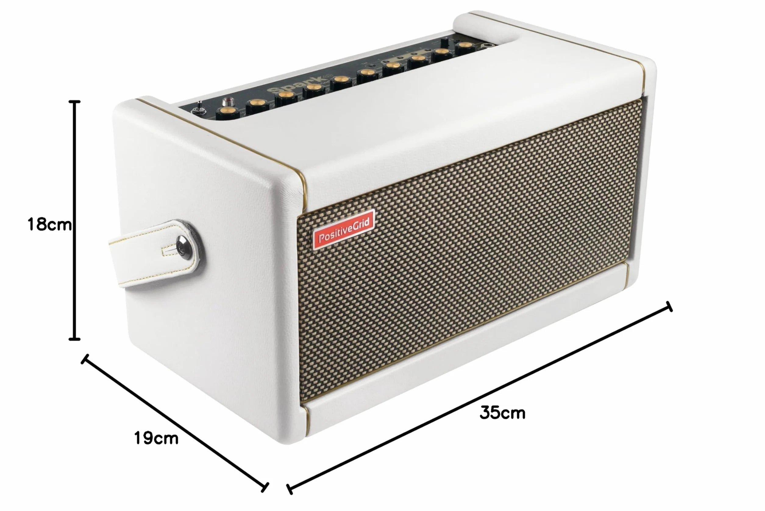 Positive Grid Spark Pearl wzmacniacz gitarowy & Torba podróżna, elektryczny, basowy i akustyczny, 40 W, combo, aplikacja mobilna