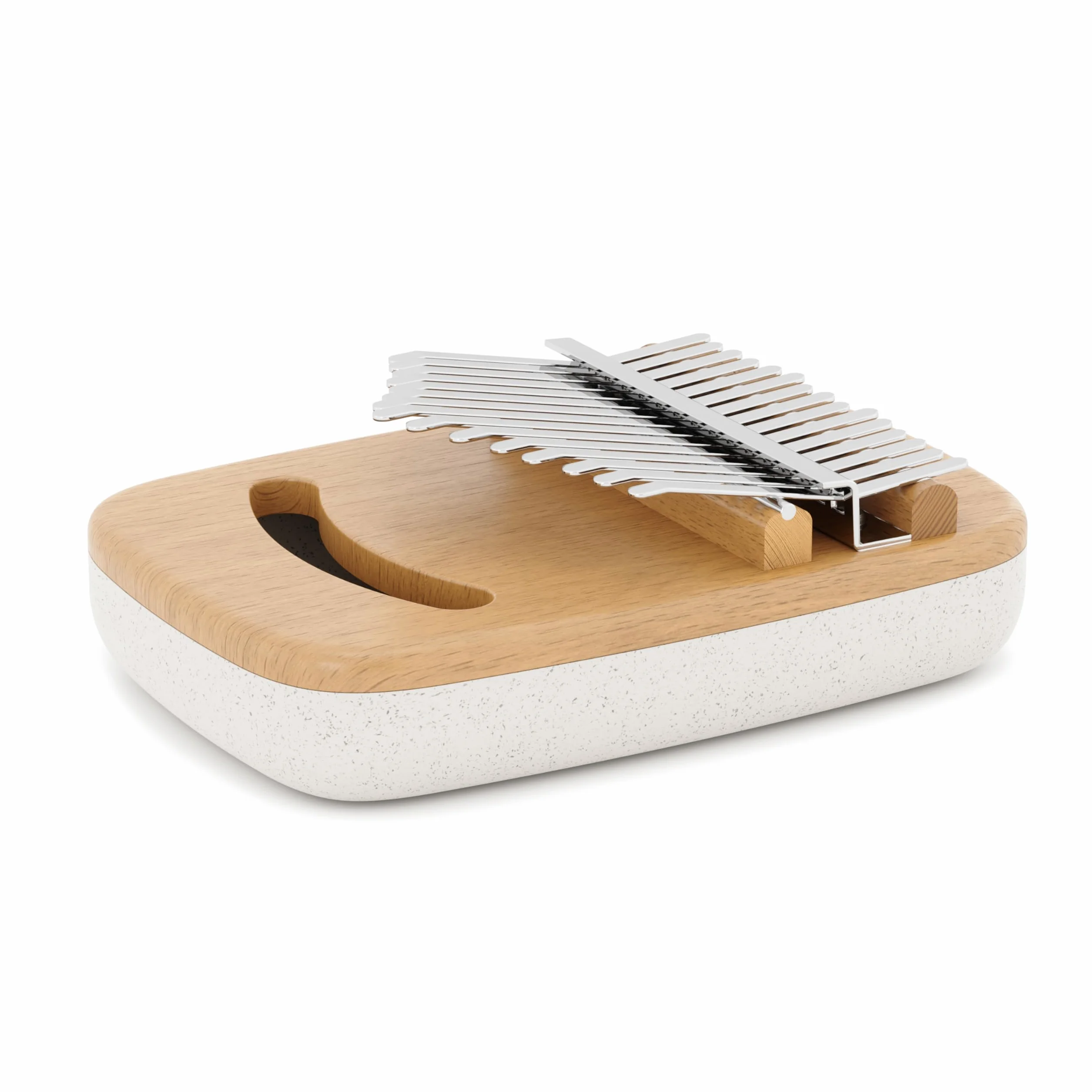 Umbra Strumba Kalimba pianino na kciuk z 15 przyciskami, przenośne pianino na palce, dekoracyjny instrument muzyczny ze zintegrowaną półką na nuty muzyczne