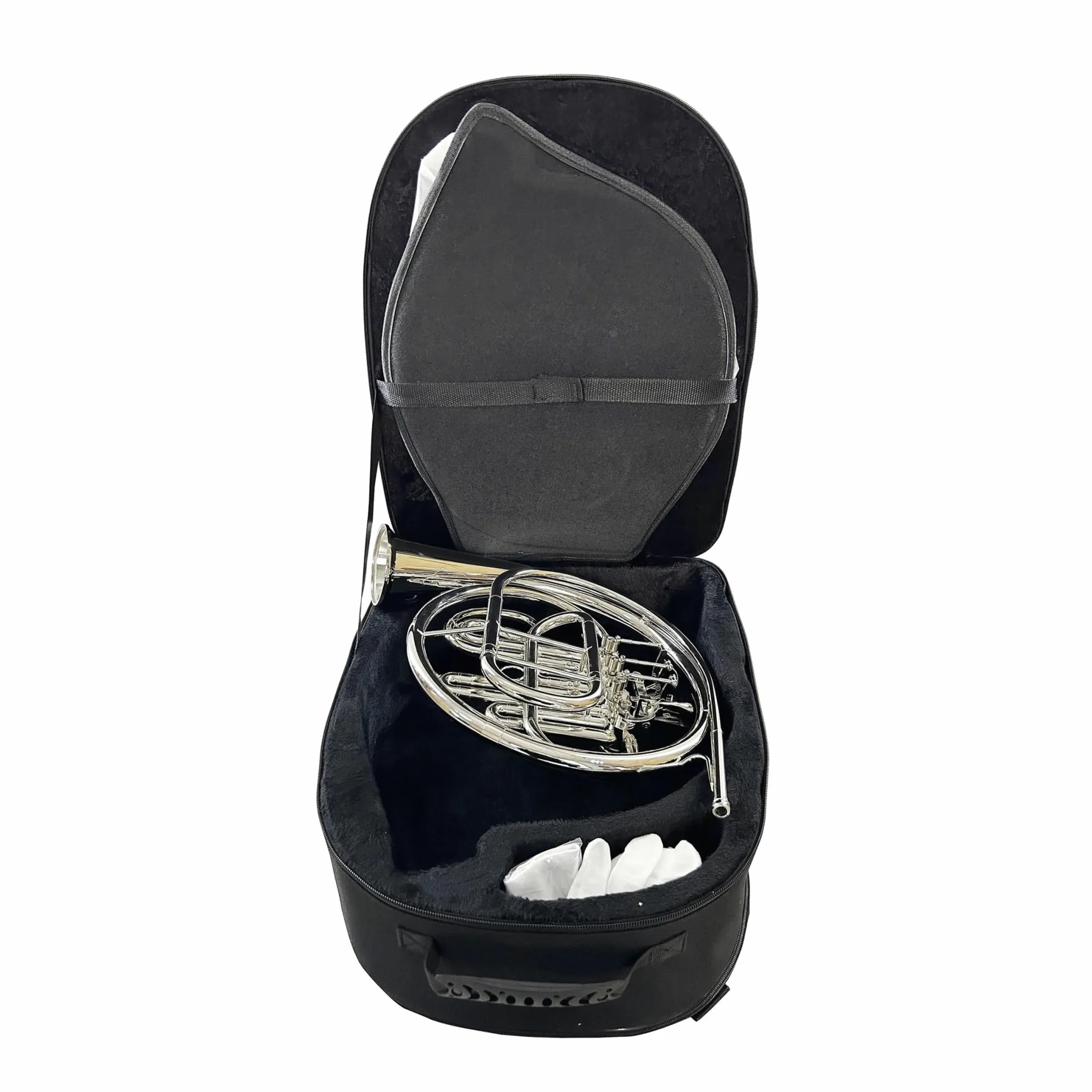 Róg francuski Pojedynczy klucz Bb French Horn 4 gałki niklowane
