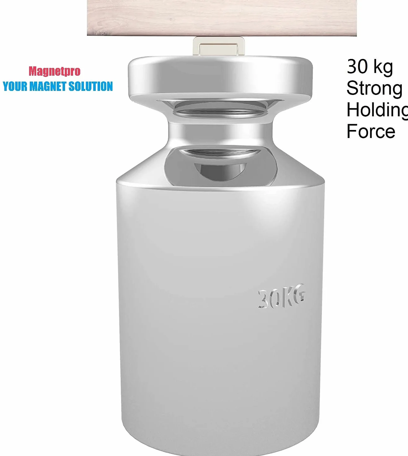 Magnetpro 8 sztuk prostokątnych magnesów 30 KG siła 60 x 13,5 x 5 mm z wpuszczanym otworem i kapsułką, magnes garnkowy do użytku domowego i przemysłowego ze śrubami