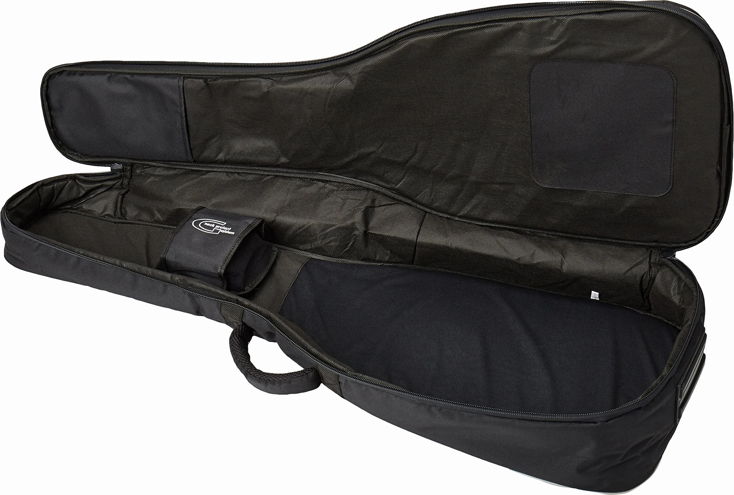 GEWA Guitar Gig Bag Premium 20mm do gitary klasycznej 4/4 czarny (odporny na rozdarcia i wodoodporny, system ochrony szyi, luksusowe paski do plecaka, duża przegroda na akcesoria) 213100