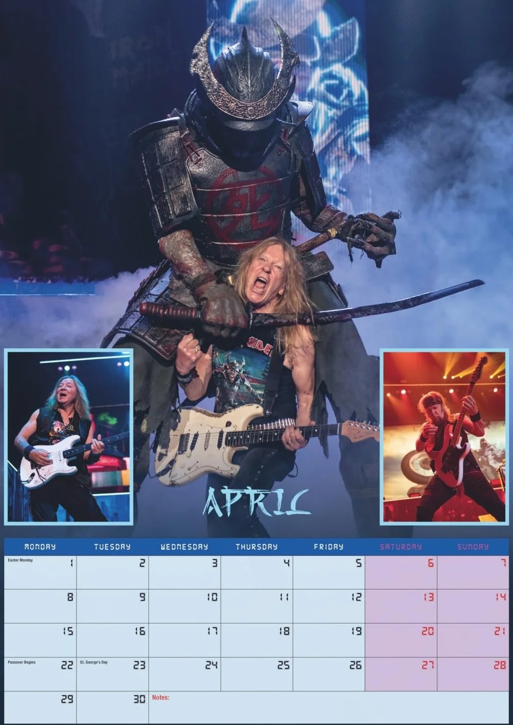 Iron Maiden Posterkalender 2025: Das war Ein Jahr mit Edward the Head für alle Fans der New Wave of British Heavy Metal. Wandkalender. 29,7 x 42 cm. Hochformat