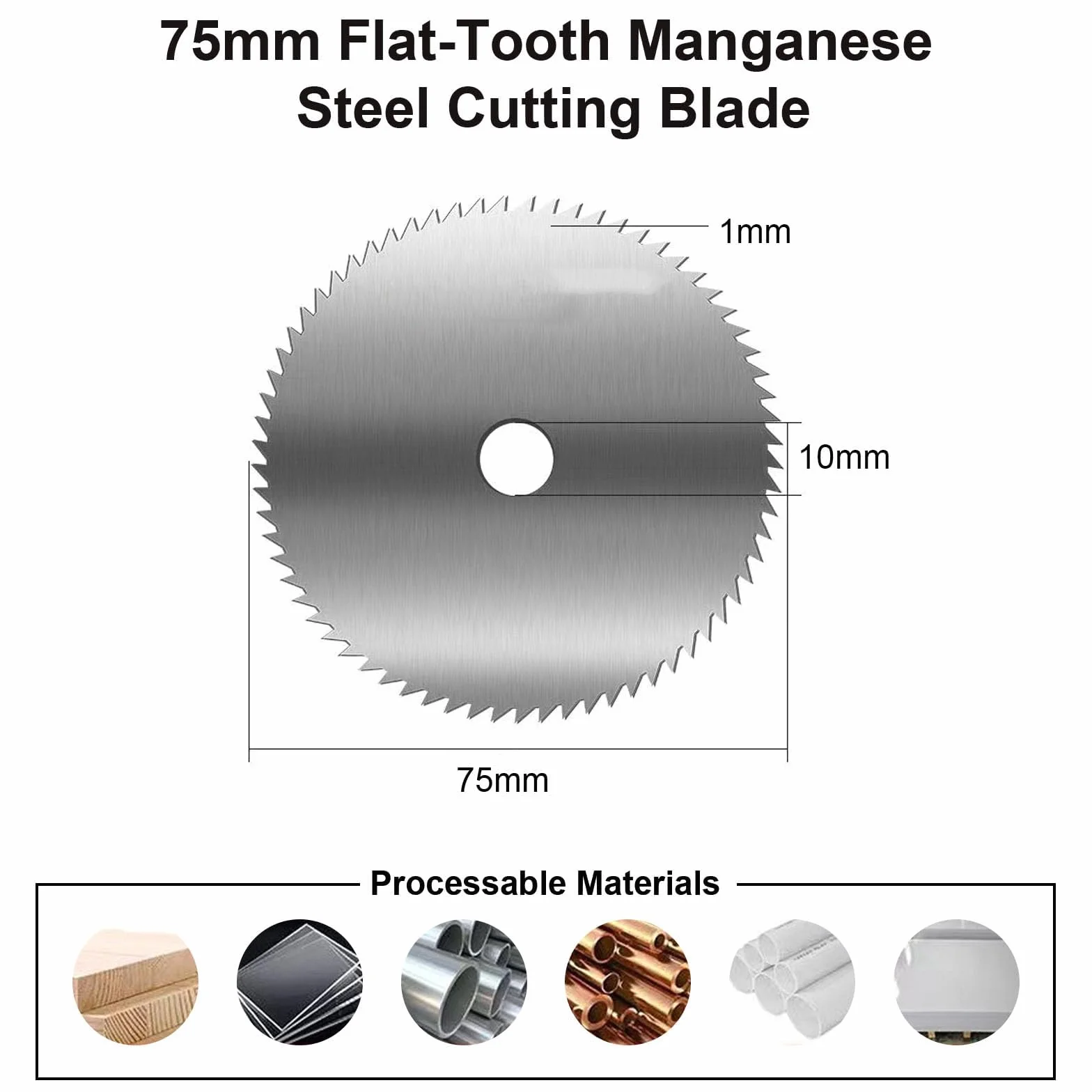Zestaw 23 tarcz tnących 75 mm, tarcze szlifierskie, szlifierki kątowe z brzeszczotami do piły tarczowej HSS, otwór Ø 10 mm, szlifowanie, polerowanie, metal, drewno, tworzywo sztuczne
