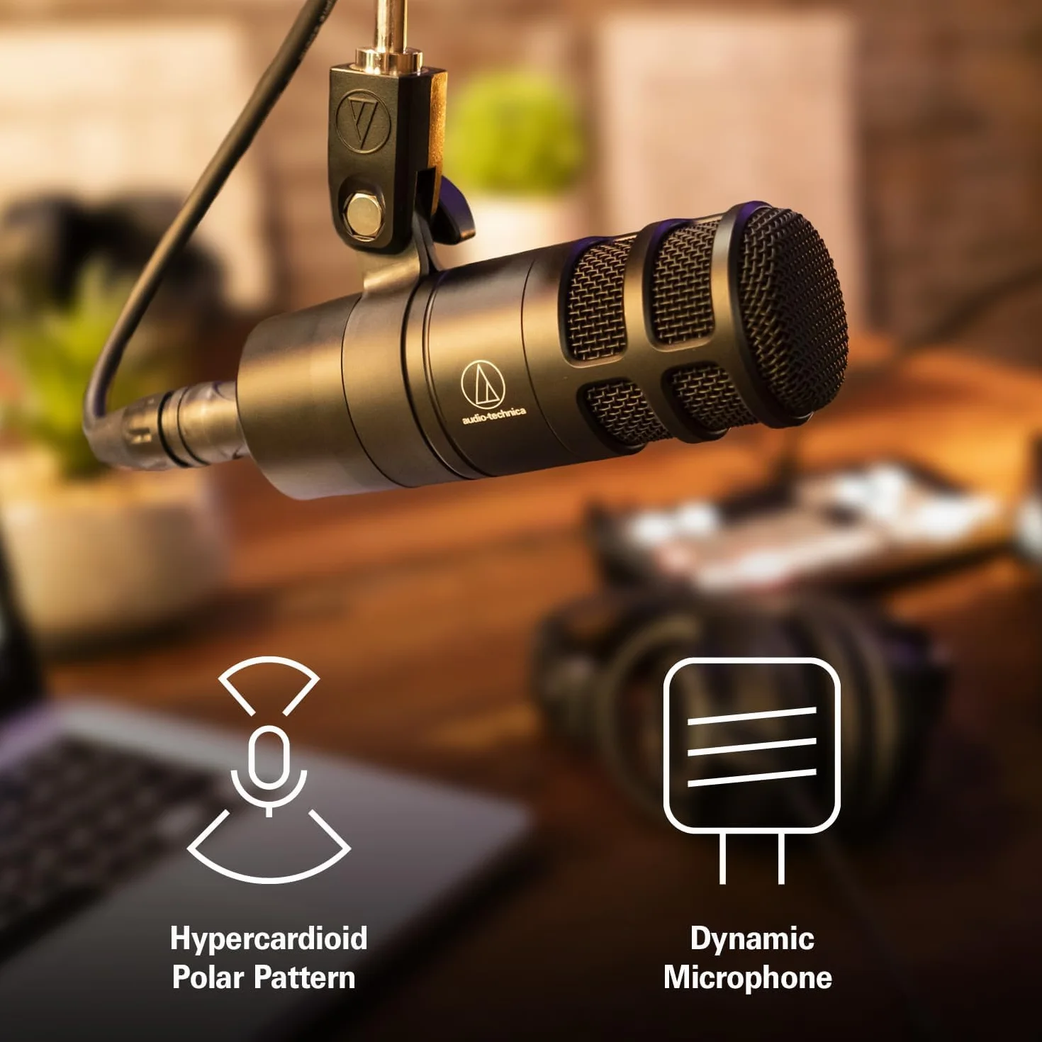 Audio-Technica AT2040 Hiperkardioidalny dynamiczny mikrofon do podcastów