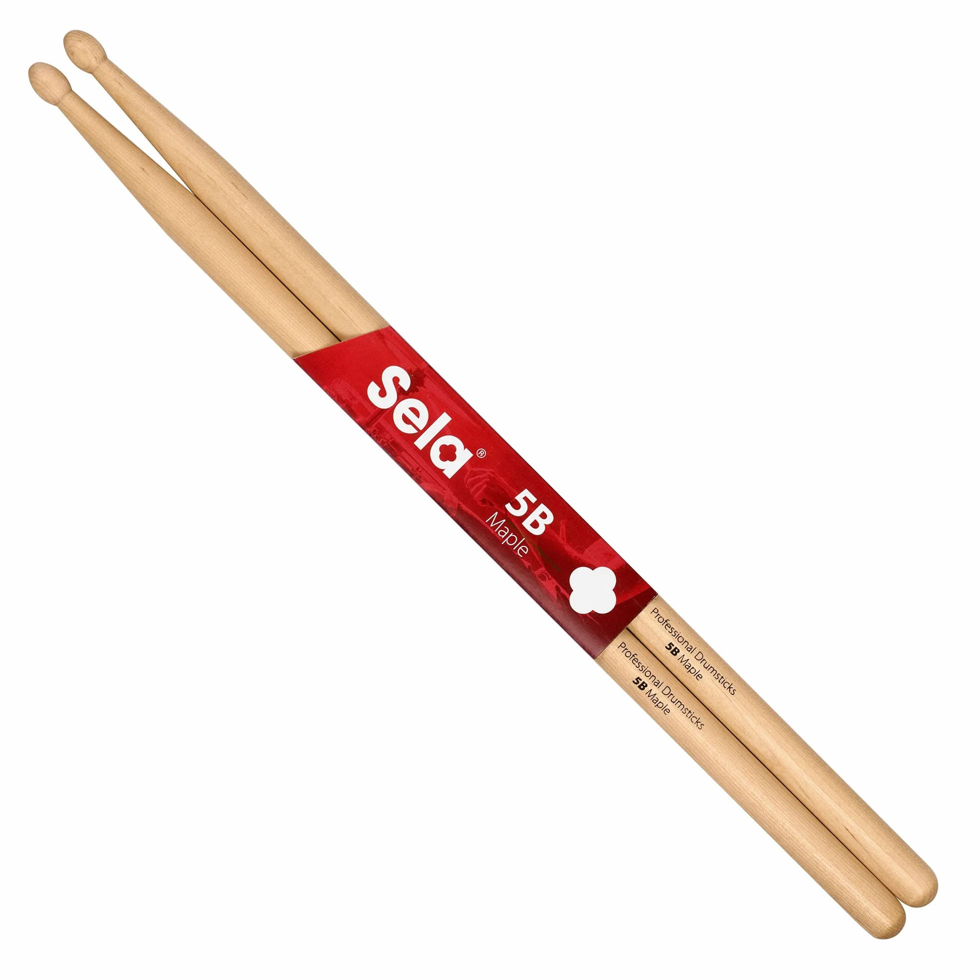 Sela Professional Maple 5B pałeczki perkusyjne – idealne do delikatnej spódnicy – pałeczki perkusyjne dla zaawansowanych – 1 para drewnianych patyczków – akcesoria perkusyjne z drewna klonowego –