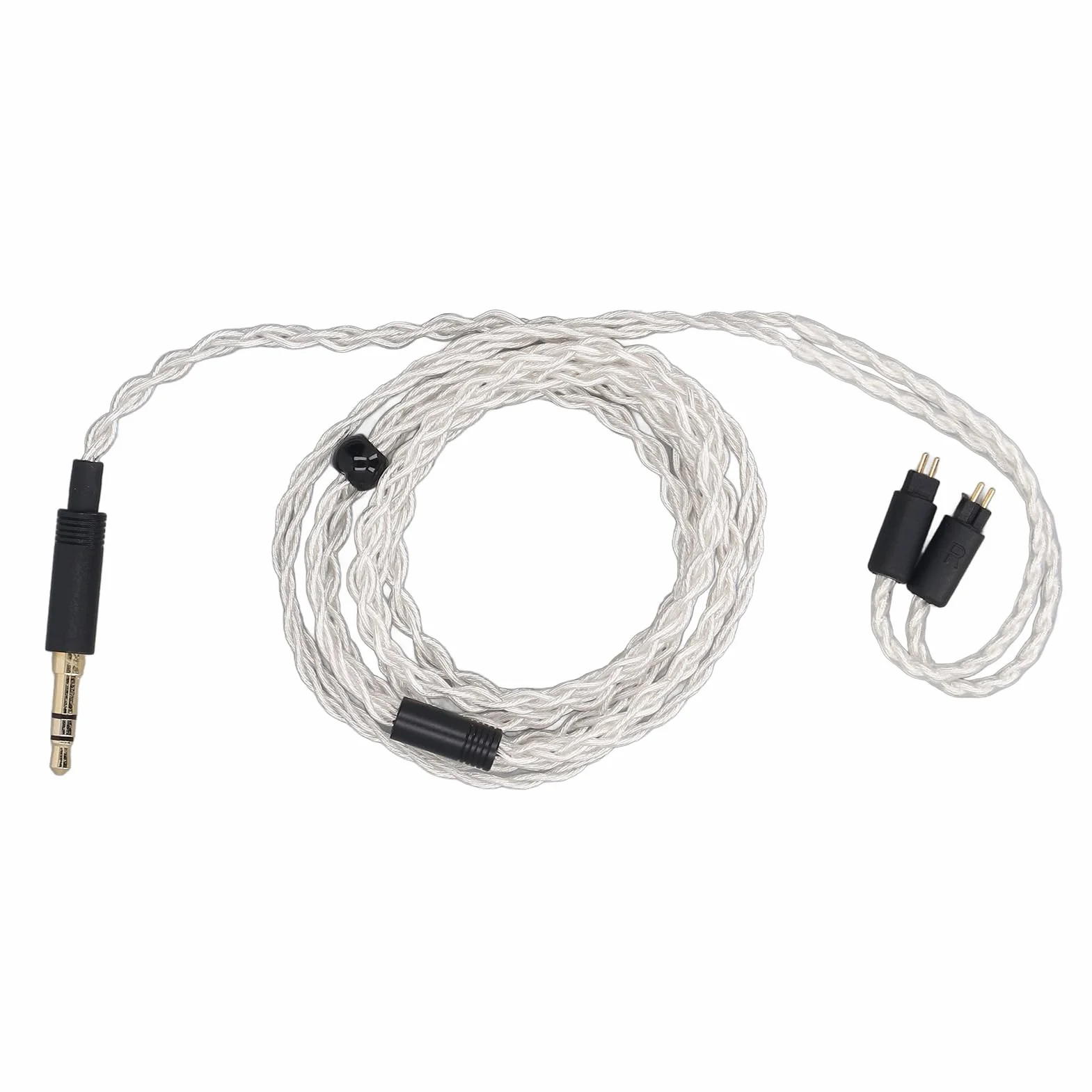 Sxhlseller Kabel Dźwiękowy 3,5 Mm do 2 Pinów 0,78 Mm - Kompatybilny z TRN VX, Odporny na Zużycie dla FII O Fh1s, Przyciągający Wzrok Wygląd dla CCA CA4