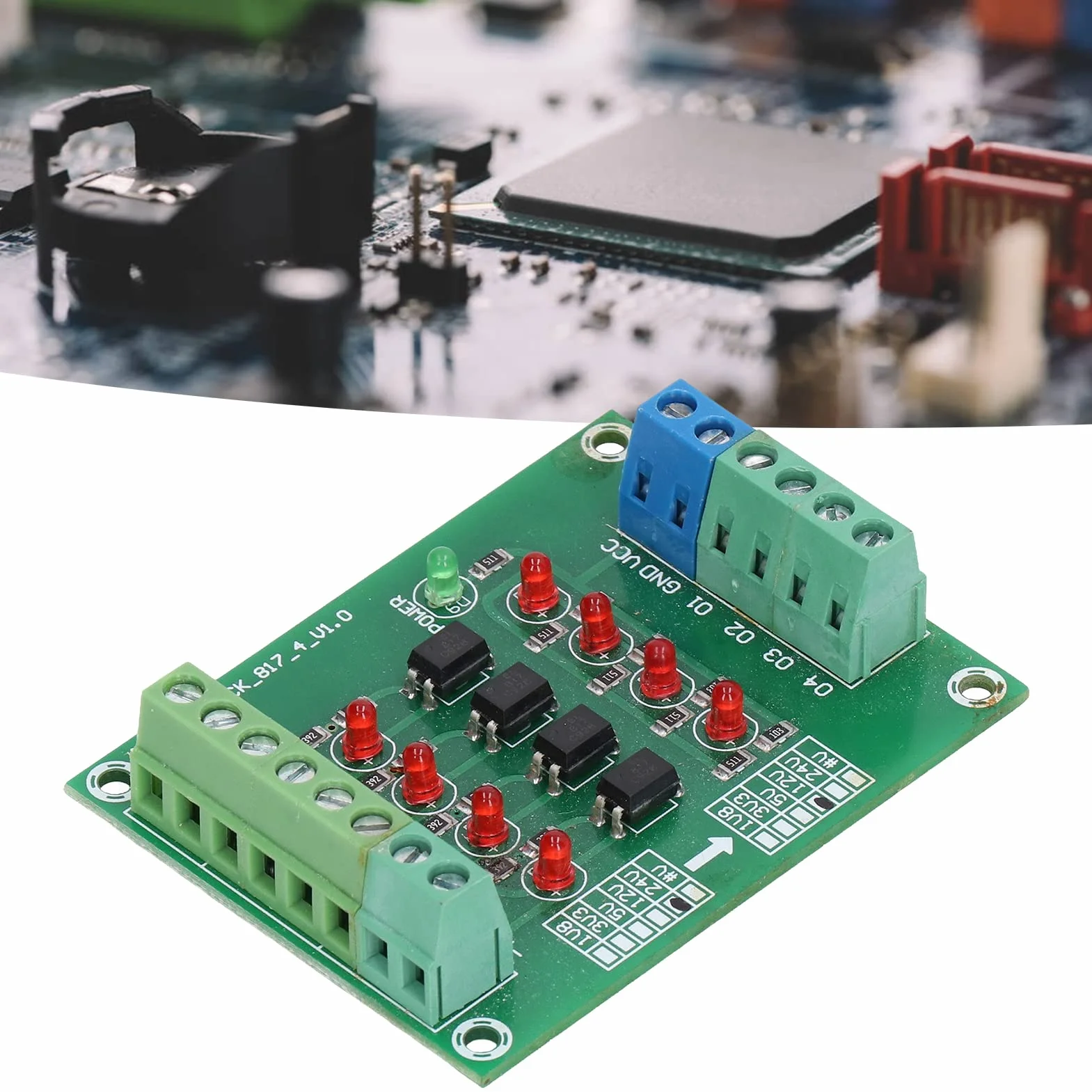 4-kanałowy Izolator Transoptorowy Moduł Konwertera Sygnału PLC PNP NPN na PNP 24V do 5V