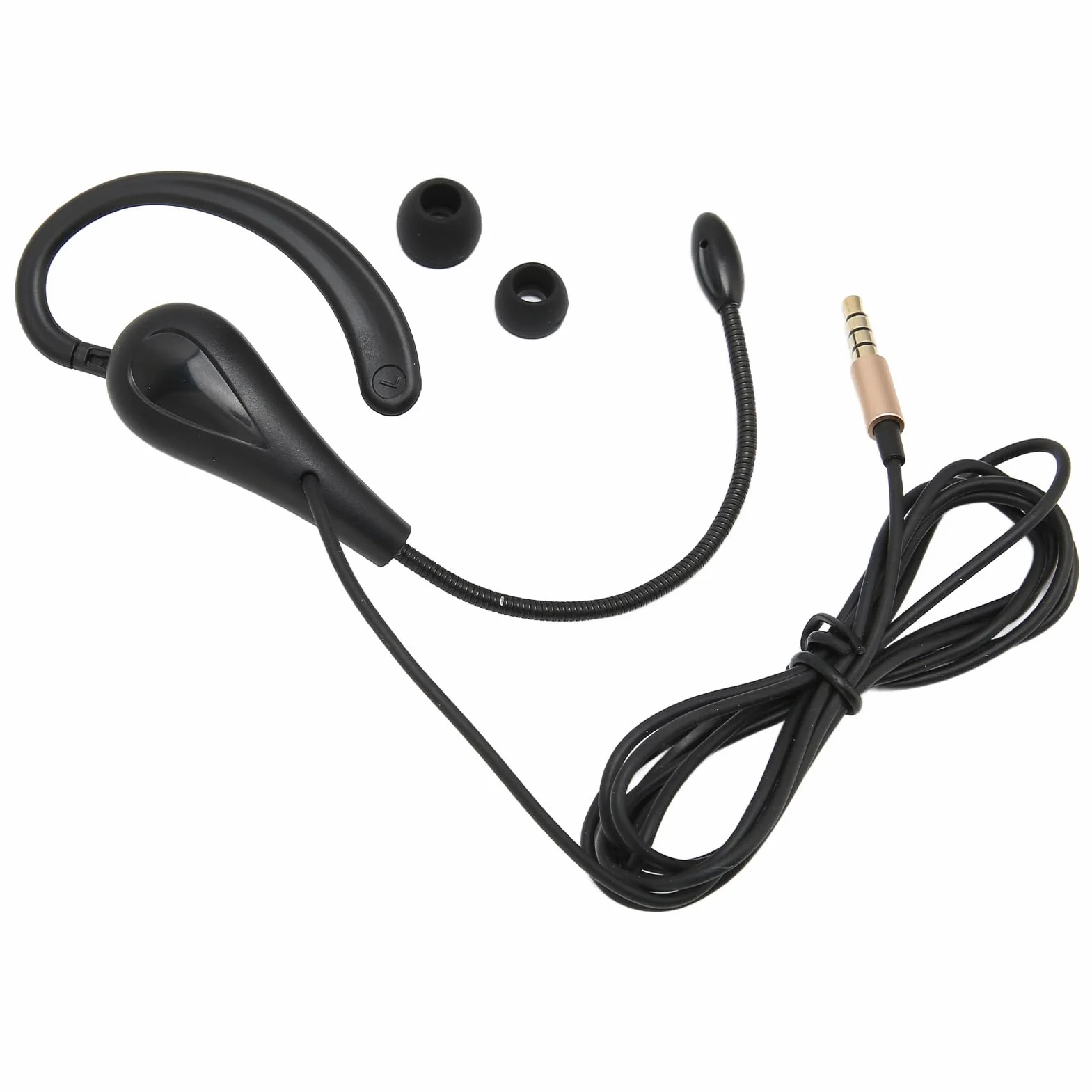Zestaw Słuchawkowy do Call Center z Jednym Uchem i Gniazdem 3,5 Mm, Przeznaczony do Użytku w Obsłudze Klienta, Kompatybilny z Laptopami i Telefonami Komórkowymi Oraz Wyposażony w