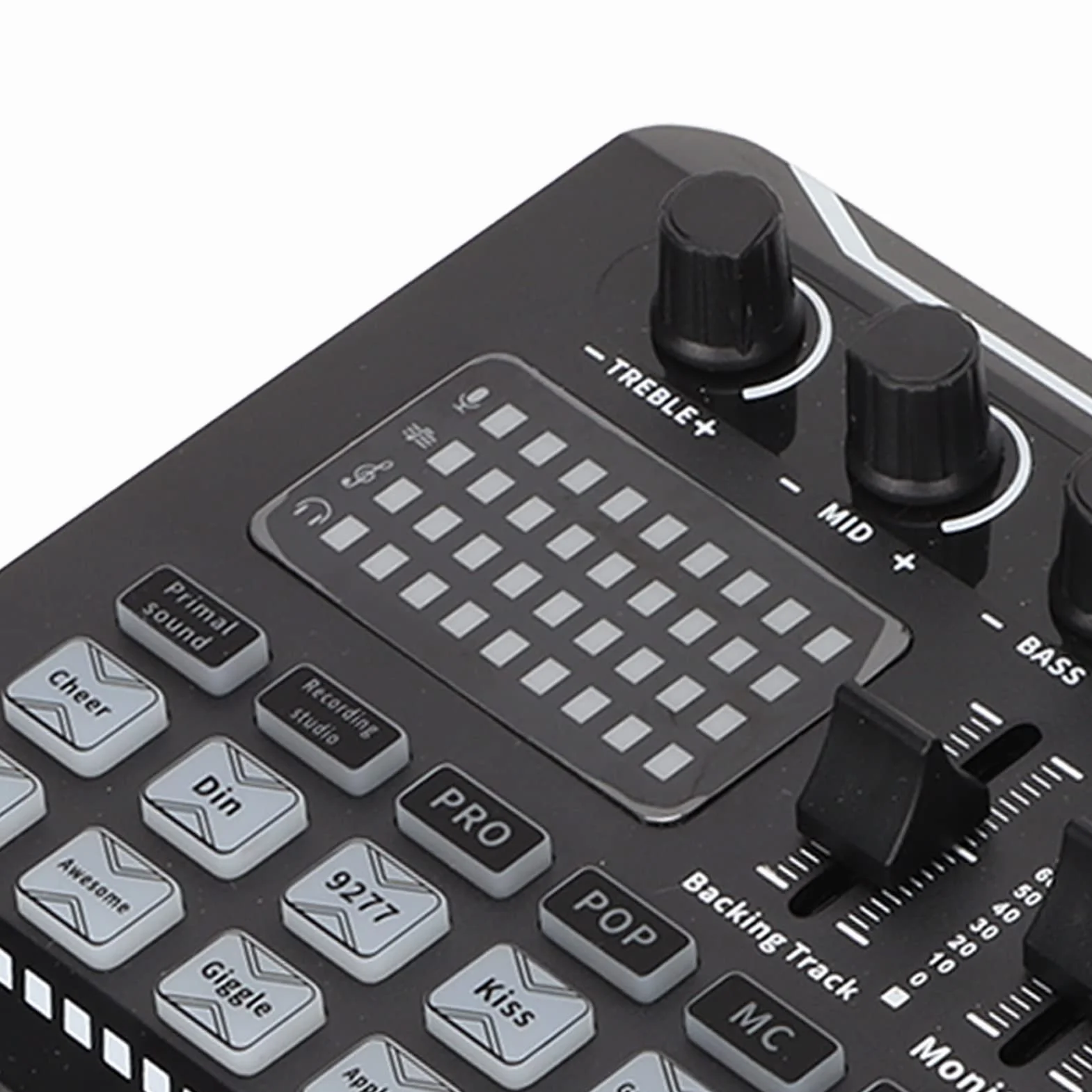 Zewnętrzna Karta Dźwiękowa, Adapter Audio USB Karta Dźwiękowa na żywo Mikser DJ Sprzęt do Podcastów 16 Bitów 44,1 KHz Dwukanałowy Wielofunkcyjny, do Karaoke, Elektro, Zmiany Głosu, Krzyków, Popularne