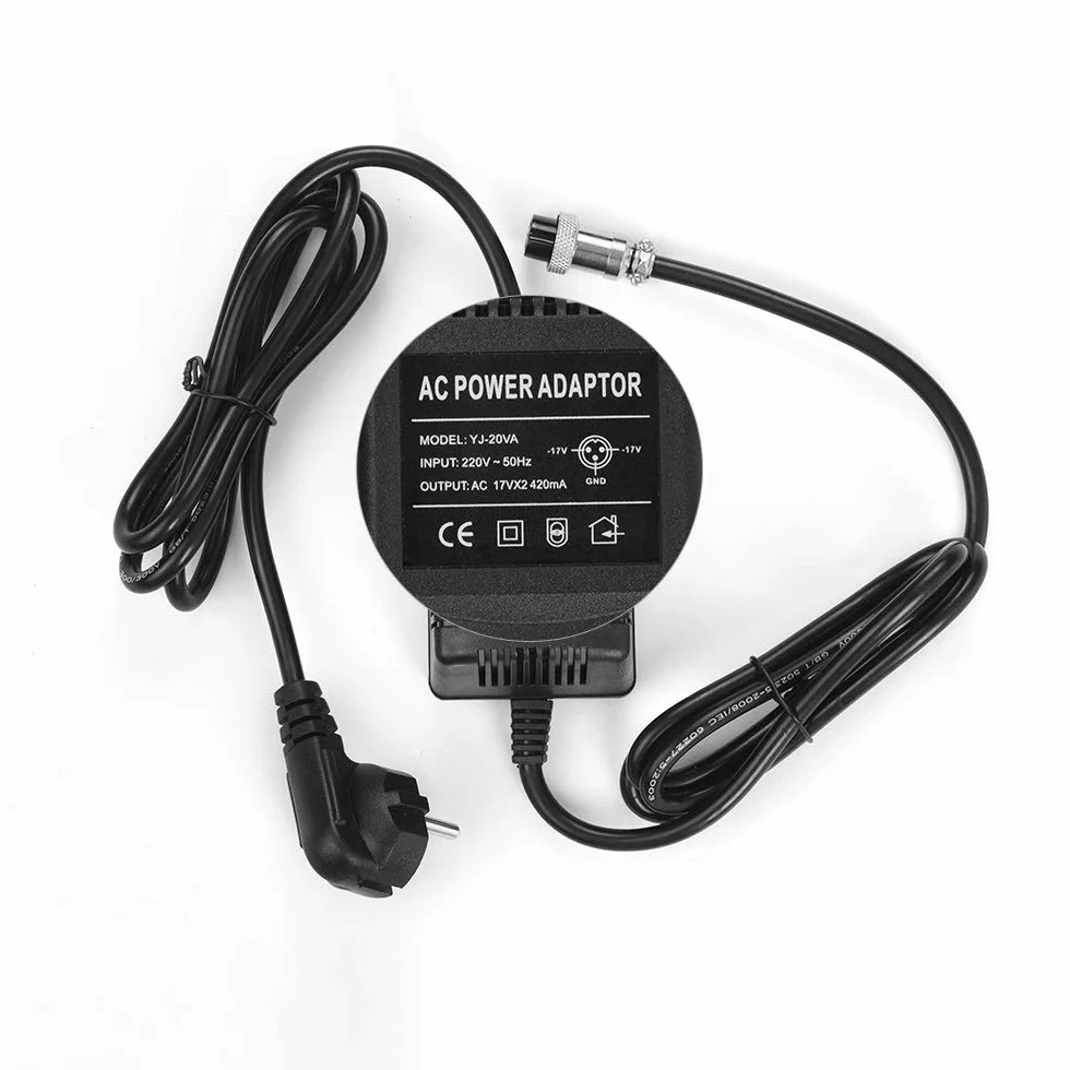 17V 420mA Konsola mikser Zasilacz Zasilacz 3-pinowe złącze Wejście 220V UE wtyczka do Yamaha MG16 / MG166CX / MG166C / F4 / F7 / 6FX, Stoły mikser
