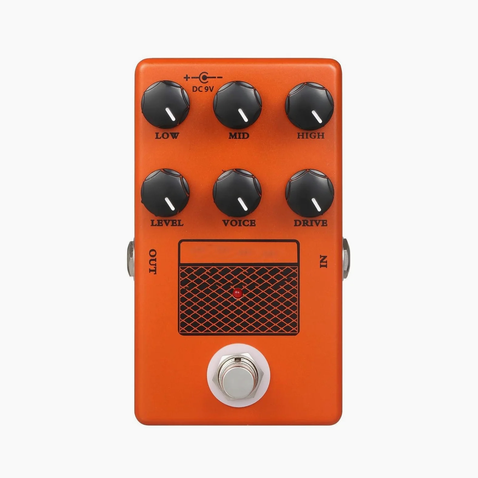 Wzmacniacz Pedał Efektów Gitarowych True Bypass Metalowa Obudowa Kolorowe Akcesoria(Orange)