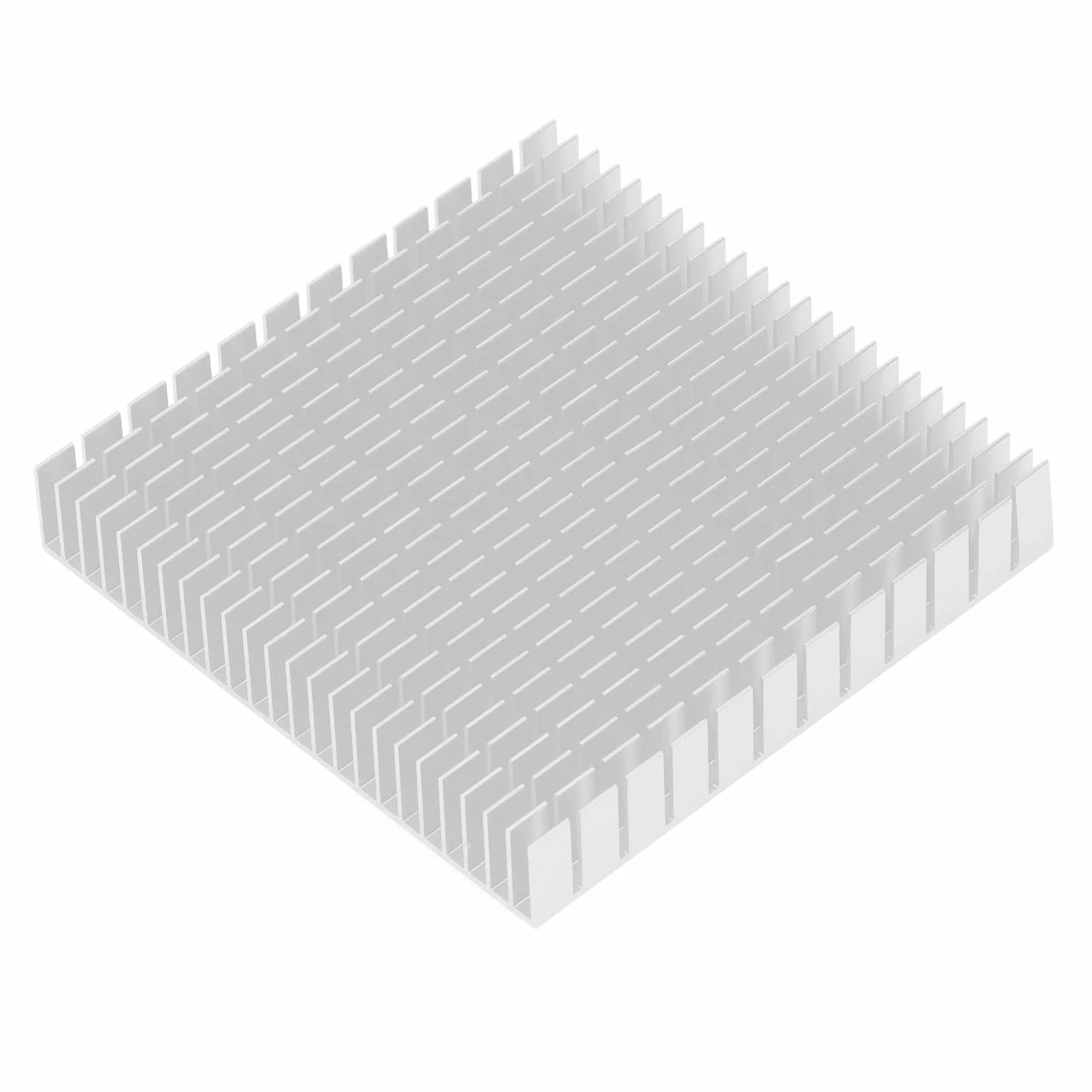 Aluminiowy radiator, uniwersalny mini 120 mm x 120 mm x 20 mm, moduł radiatora High Power do urządzeń półprzewodnikowych do CPU (biały)
