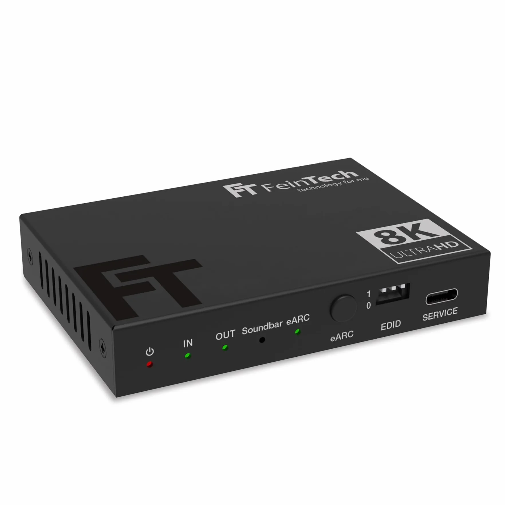 FeinTech AX310 HDMI 2.1 Audio Extractor do soundbar eARC – obsługuje 8K 60 Hz, 4K 120 Hz, VRR, ALLM, Dolby Atmos, DTS, rozdzielacz audio do systemów dźwiękowych z eARC i ARC (1 wejście)