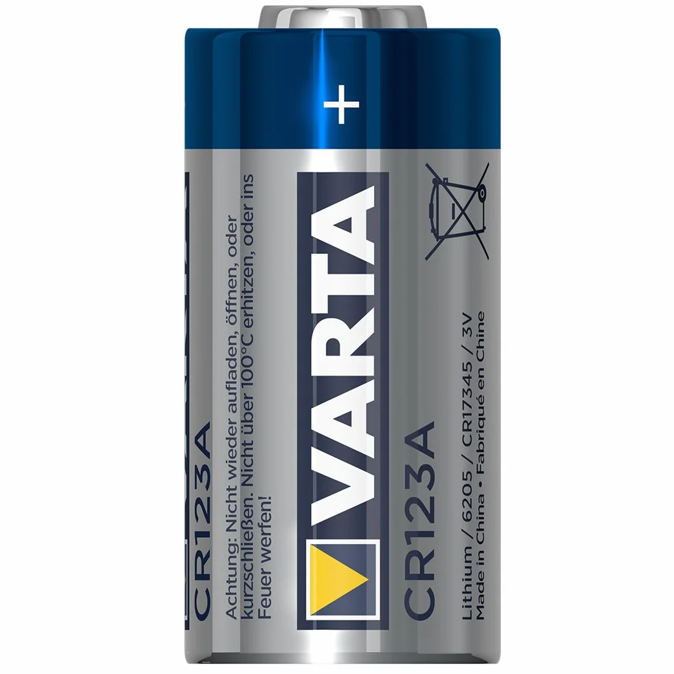 Varta CR123A Bateria Jednorazowa, Srebrny, 2 sztuki x CR123A