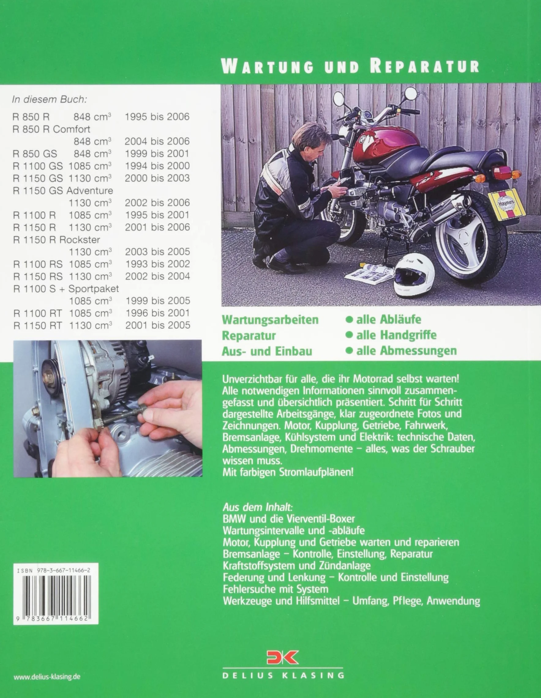 BMW R 850, 1100 und 1150 Vierventil-Boxer: Wartung und Reparatur
