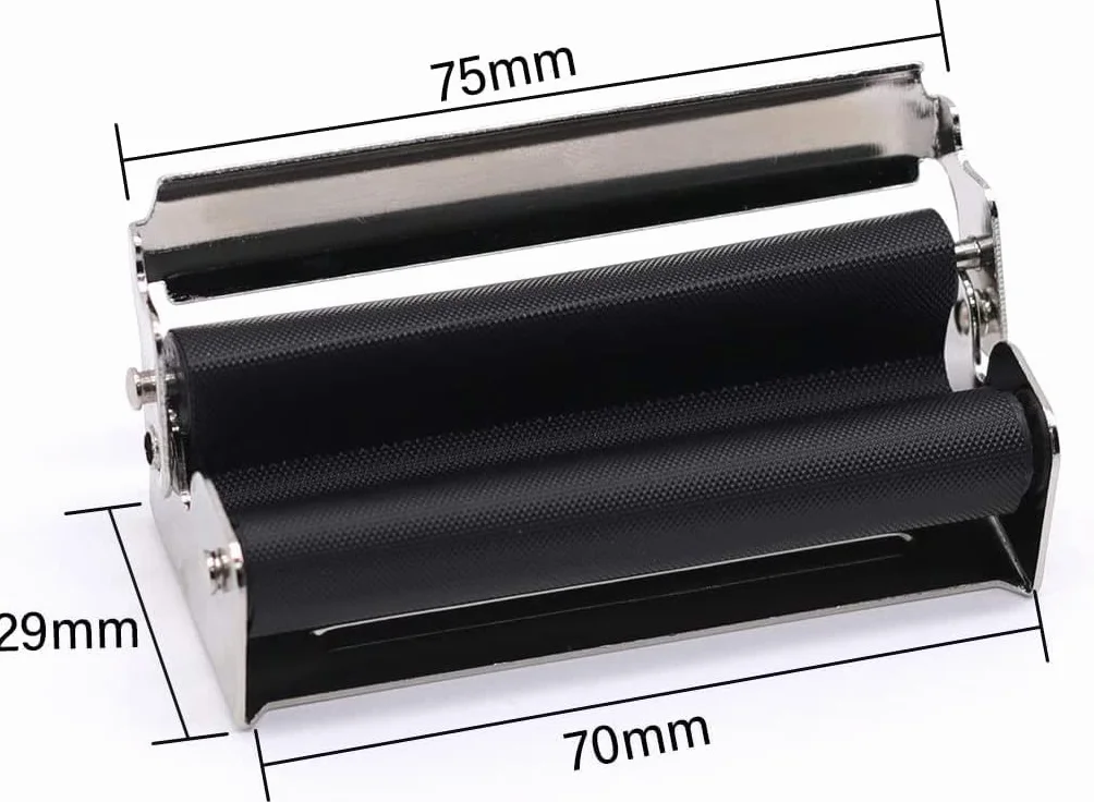 Ręczna tokarka do papierosów, 70 mm, metalowa tokarka z instrukcją obsługi