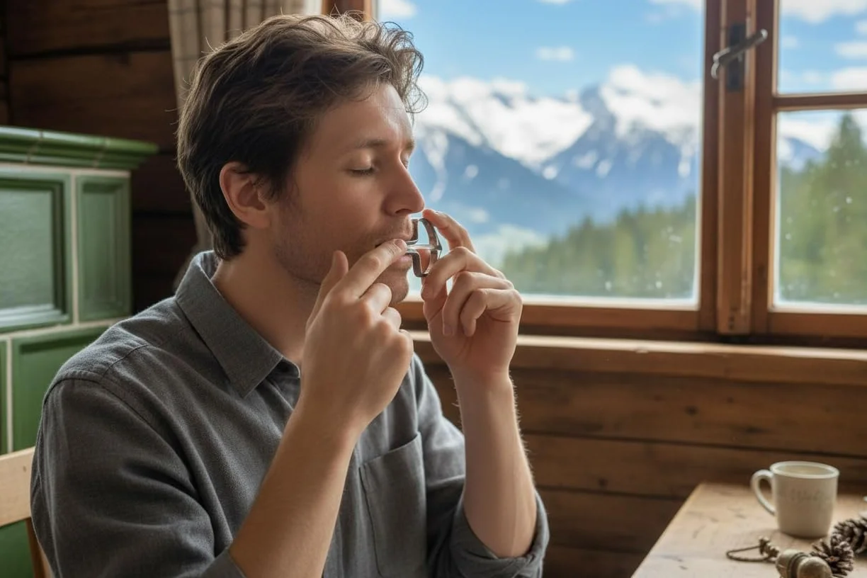 Oryginalny bęben do ust, czarny, antyczny edycja, z instrukcją obsługi w Austrii, Jaw Harp, bęben ustny, harfa