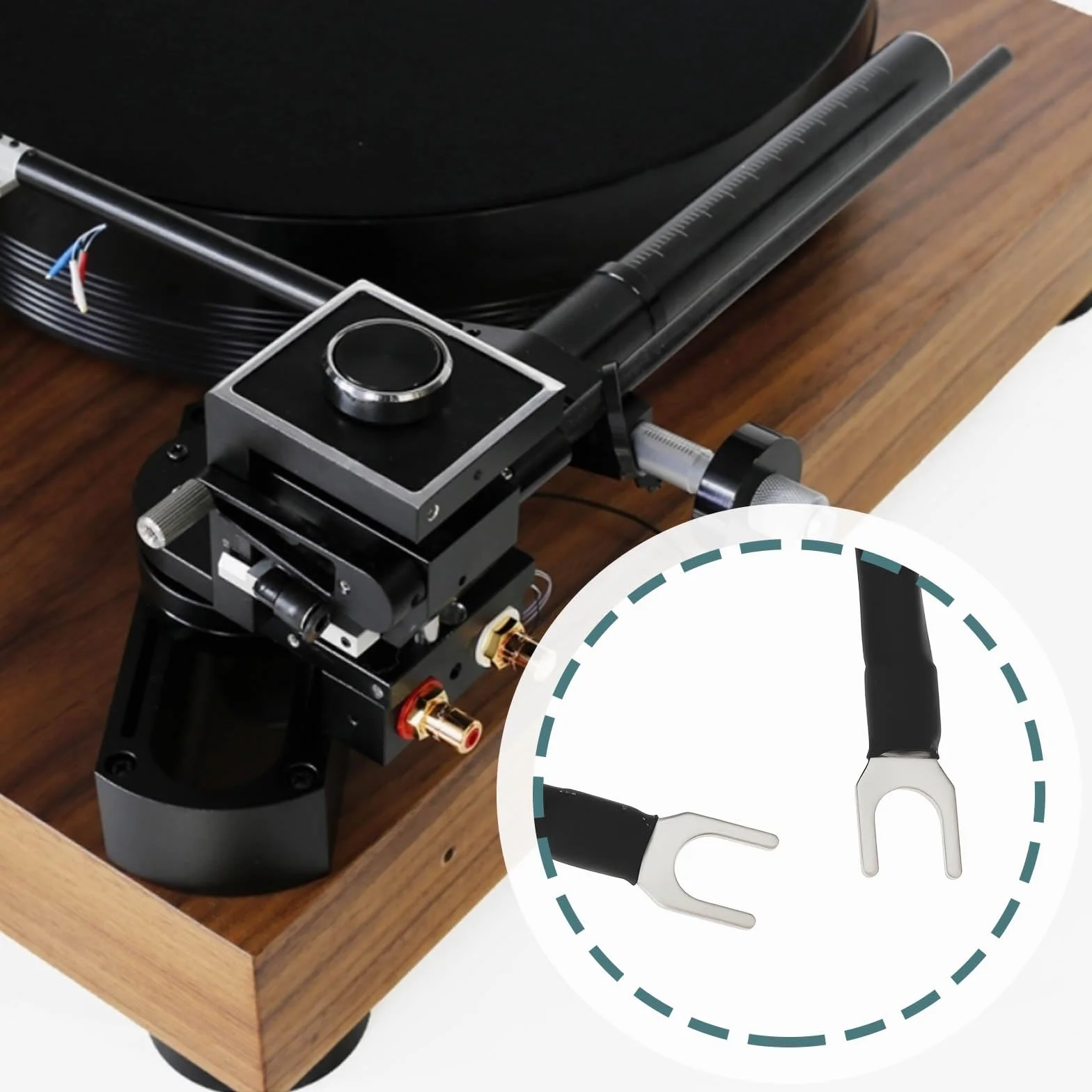 Audiofilskie systemy gramofonowe audio tri-braid 15AWG przewód uziemiający do odtwarzania winylu