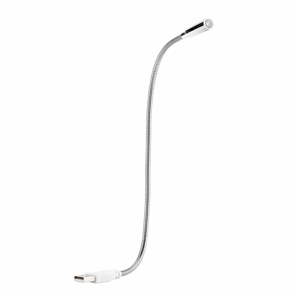 Elastyczna lampka na szyję, mini lampka nocna USB, LED do czytania gęsia szyja jasna komputerowa robocza do nauki domu sypialni laptopa notebooka PC