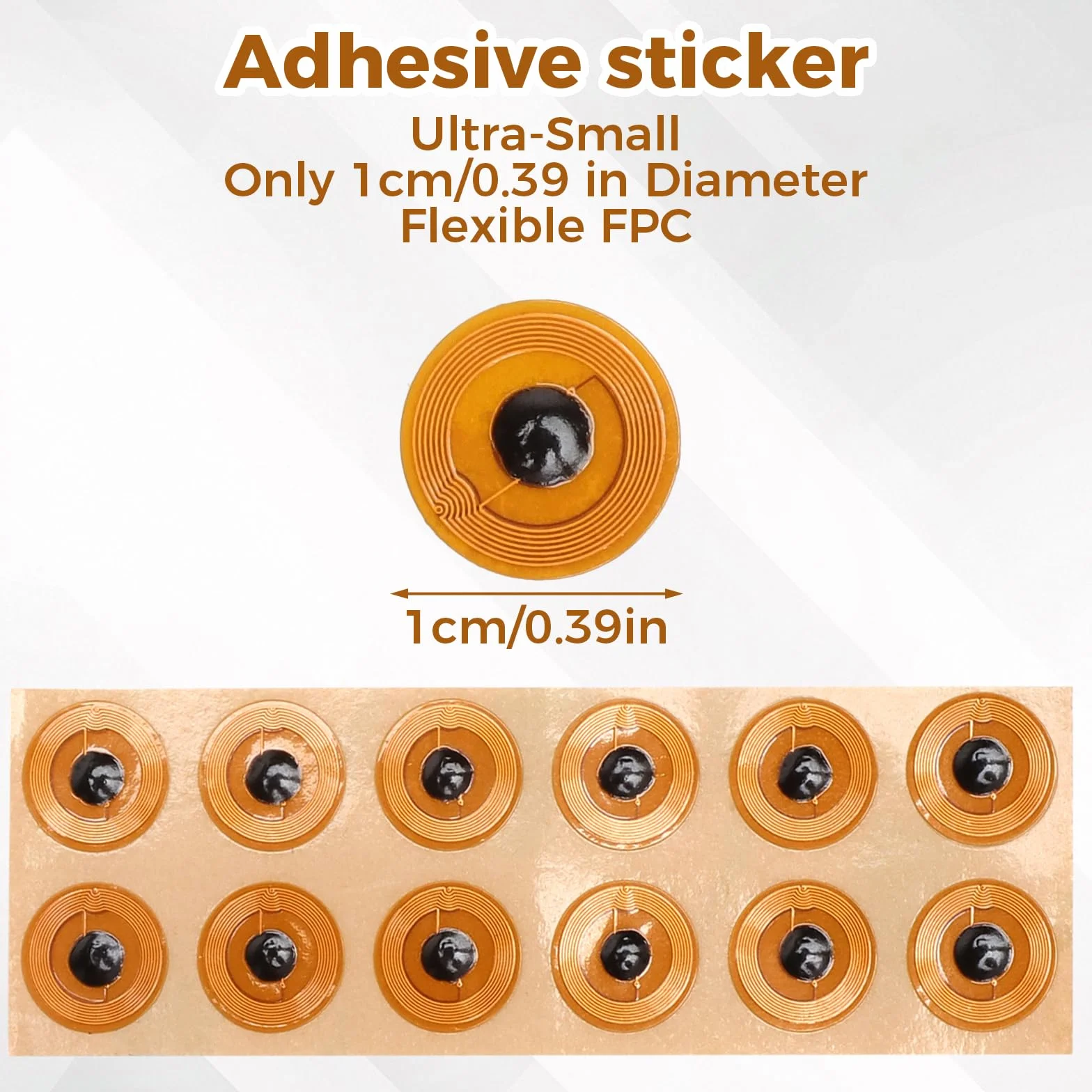 12szt. naklejek NFC Tag 1cm Mini NFC naklejki wodoodporne NTAG213 FPC naklejki NFC Tagi naklejki NFC programowalne NFC Chip NFC karty RFID Tag dla wszystkich telefonów komórkowych i urządzeń Smart z