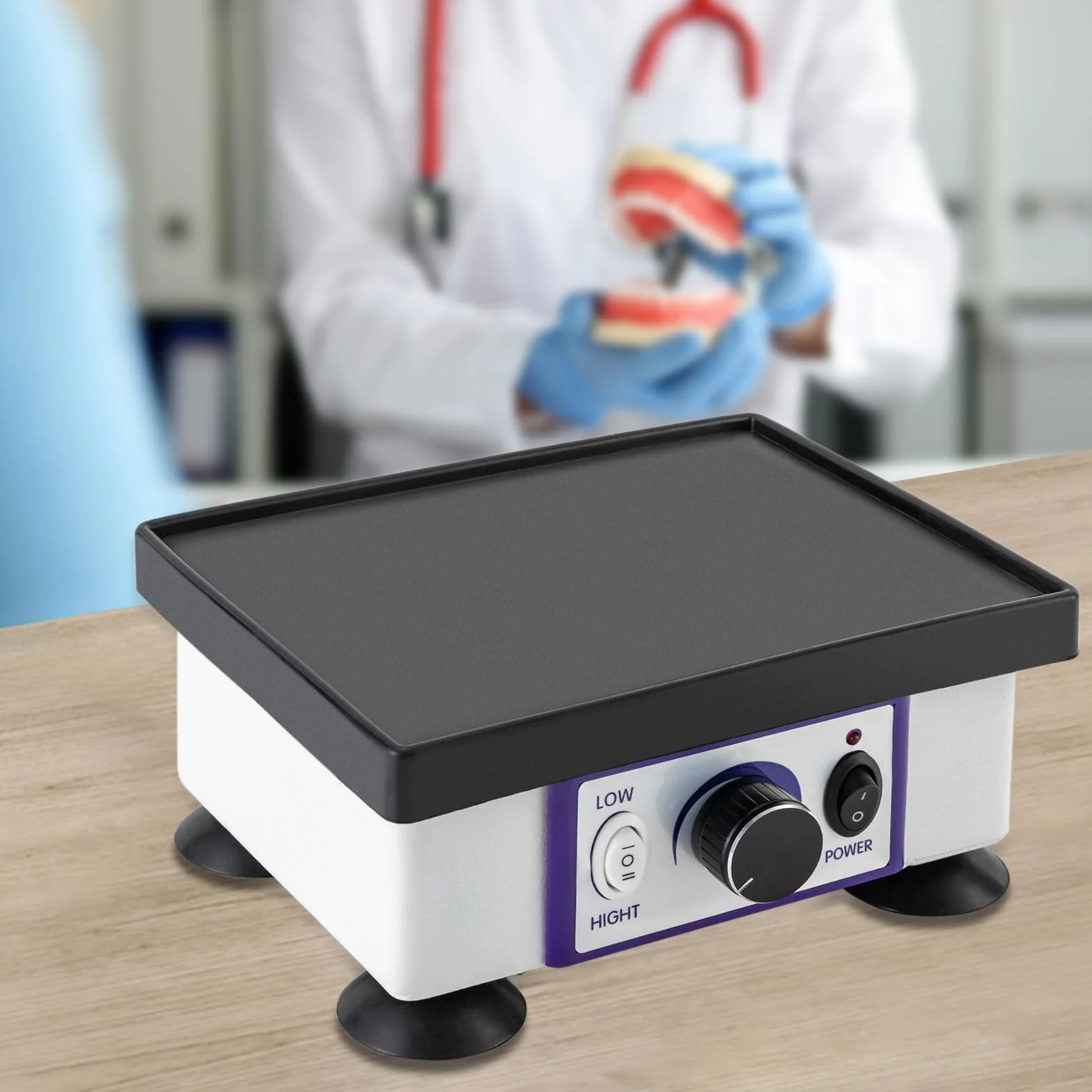 Oscylator dentystyczny, do gipsu, oscylator, płyta wibracyjna, 220 V, 120 W, prostokątny , wyposażenie laboratorium dentystycznego dla dentystów i klinik dentystycznych, 21