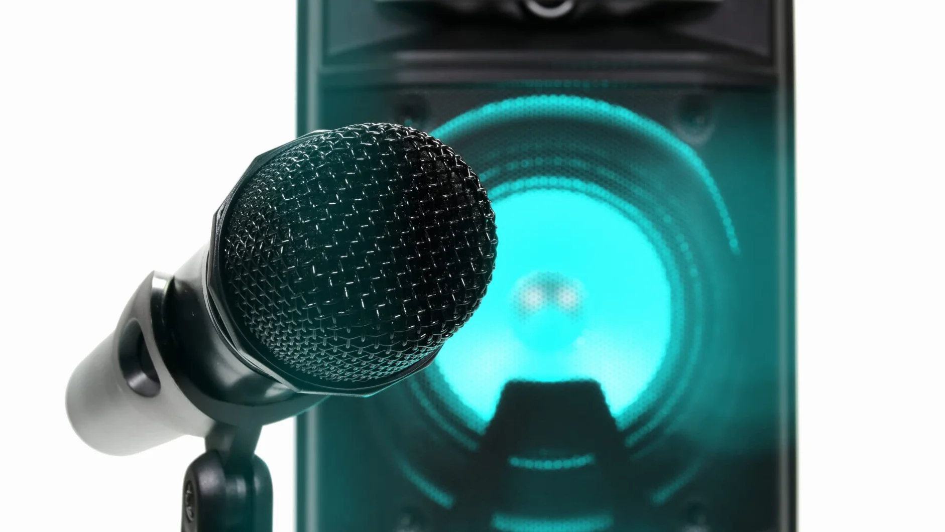 Przenośny system głośników nagłośnieniowych Vocal-Star z efektem świetlnym LED Party, tony niskie i wysokie Bluetooth, wejście USB i Aux dla MP3, 2 x 6-calowy głośnik niskotonowy 200 W i 2 mikrofony bezprzewodowe P180