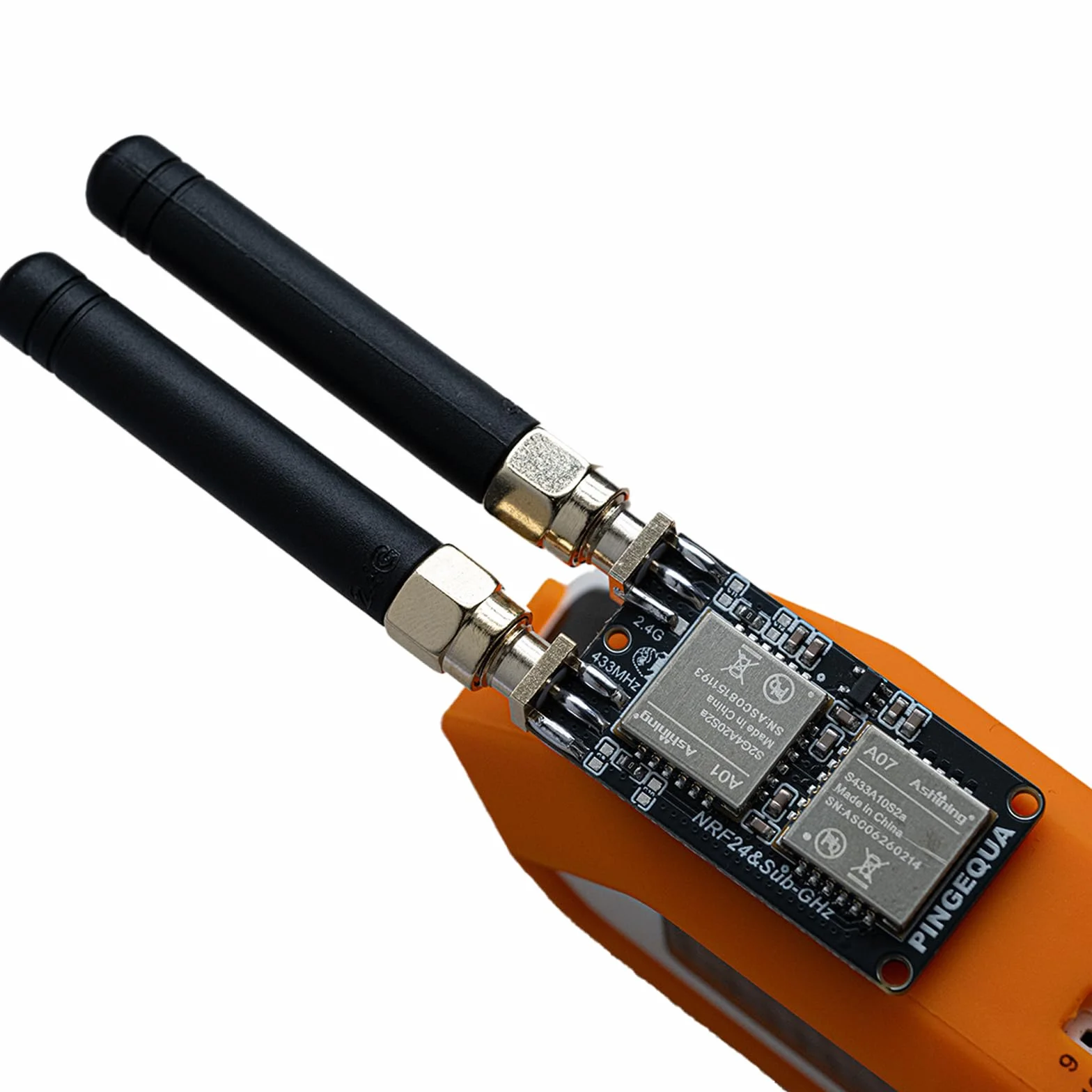 Flipper Zero NRF24 & CC1101 RF Devboard, ultrakompaktowy moduł bezprzewodowy, 2,4 GHz i 433 MHz, wysoka wydajność, automatyczny przełącznik, Plug & Play (z obudową z nadrukiem 3D)