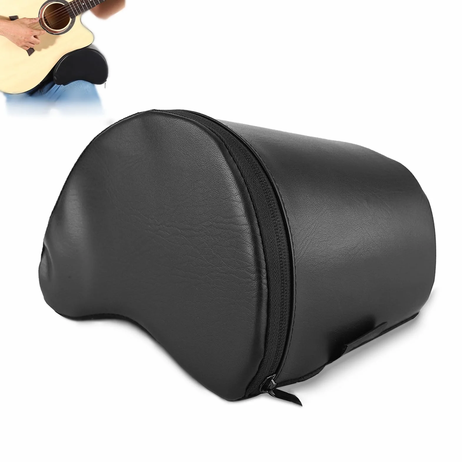 Gitara Miękka Podkładka na Nogi, Podkładka na gitarę Czarny Instrument Muzyczny Podkładka Pod gitarę Akcesoria Gitarowe