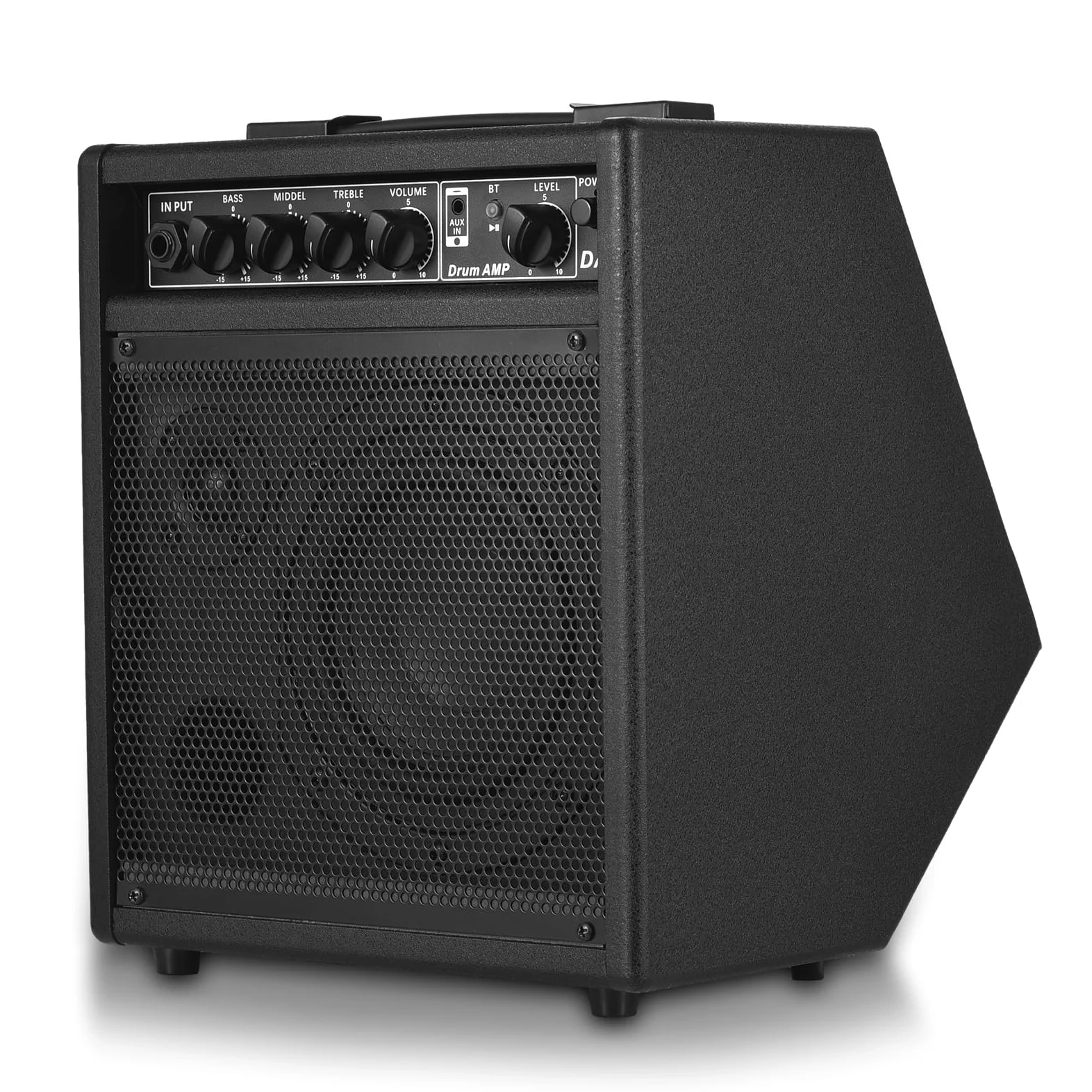 Wzmacniacz gitarowy elektroniczny głośnik perkusyjny, 25 W, przenośny wzmacniacz perkusyjny BT, głośnik do perkusji elektrycznej, keyboardu, gitary drewnianej, ćwiczeń domowych, prób, elektro
