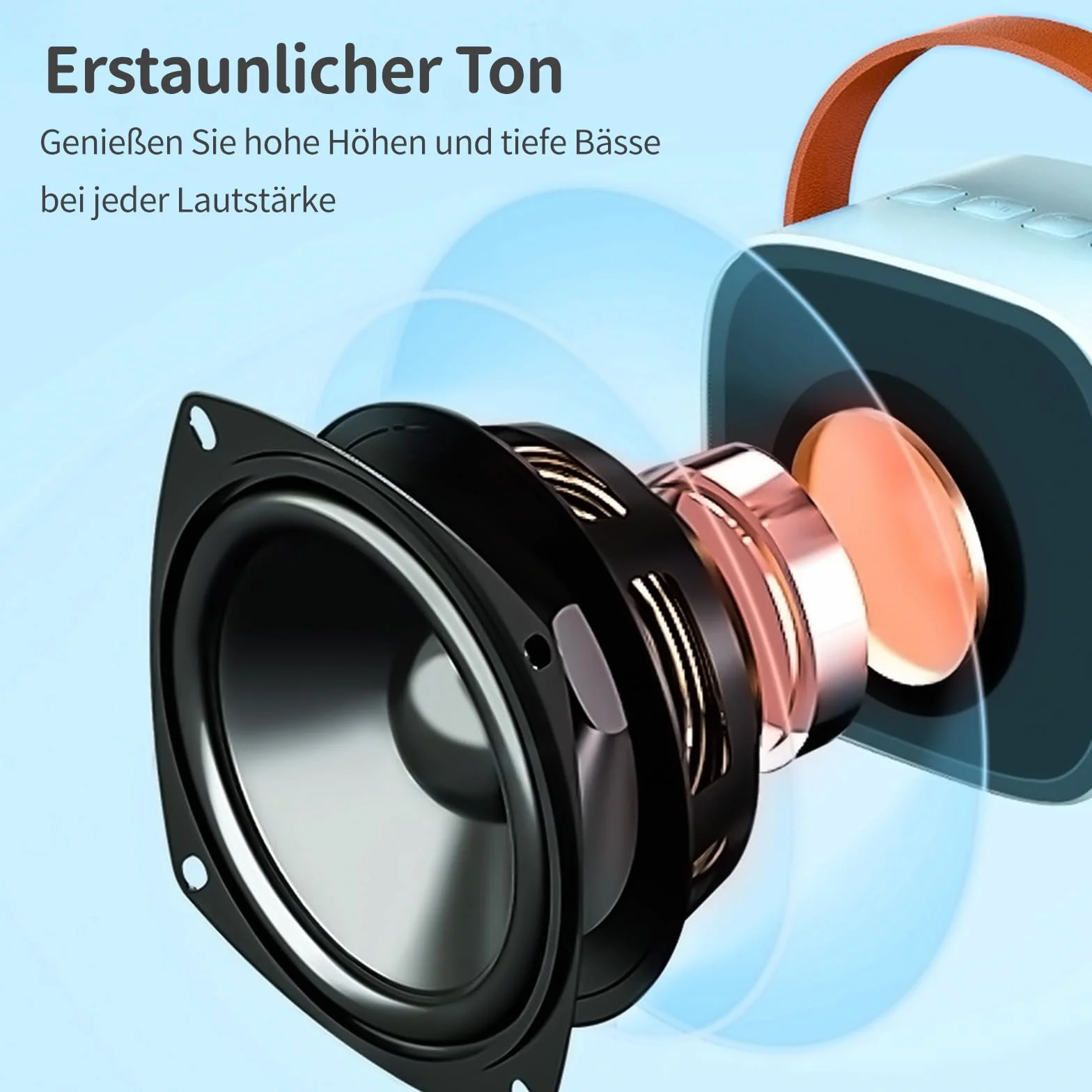 Maszyna do karaoke dla dzieci, przenośny mini głośnik Bluetooth do karaoke z 2 bezprzewodowymi mikrofonami, bezprzewodowy mikrofon, urządzenie do karaoke z funkcją zmiany głosu (niebieski)