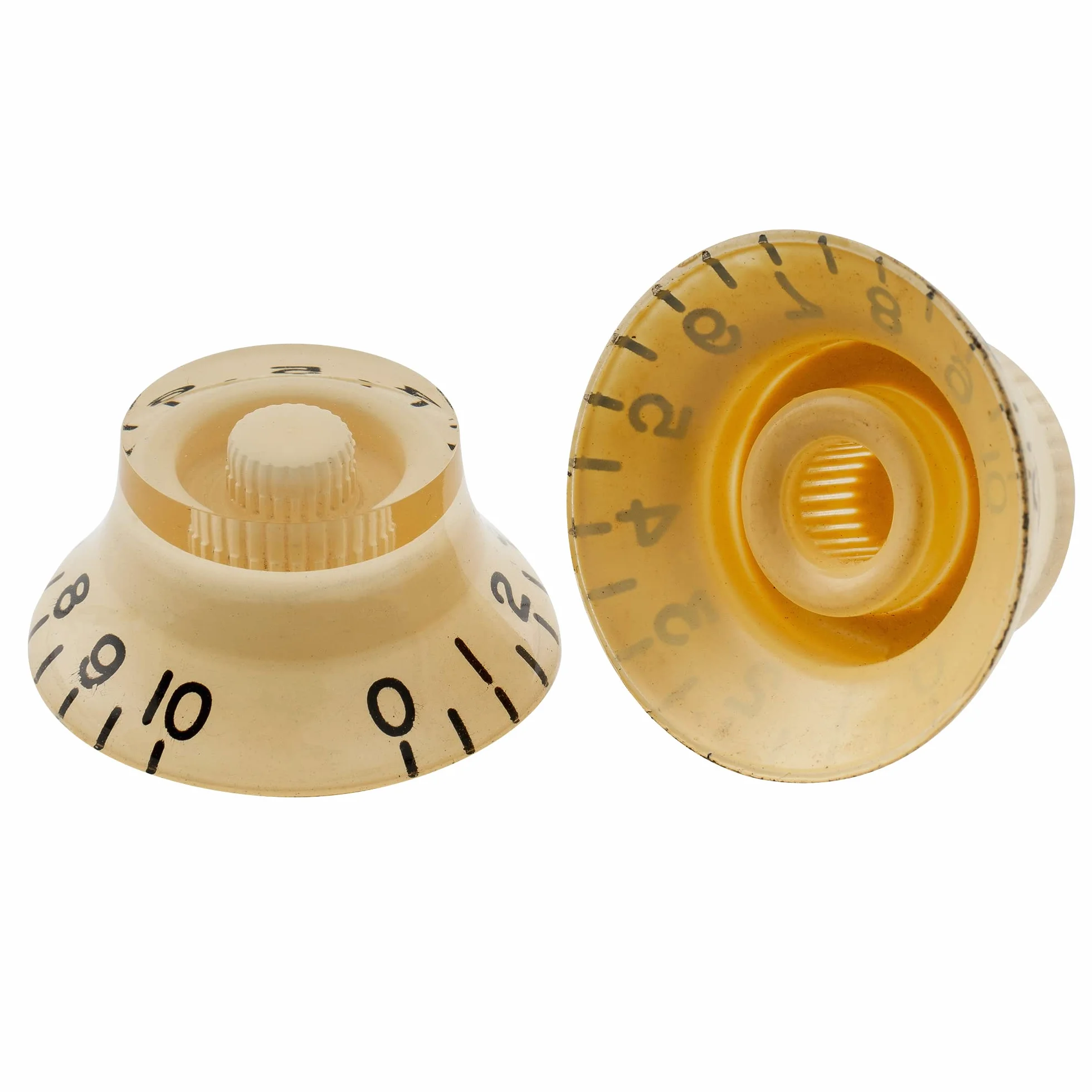 Musiclily Pro Calowa Gałka Potencjometru Top Hat Knobs do Gitary Elektryczny Typu USA Les Paul, Kremowy (4 szt.)