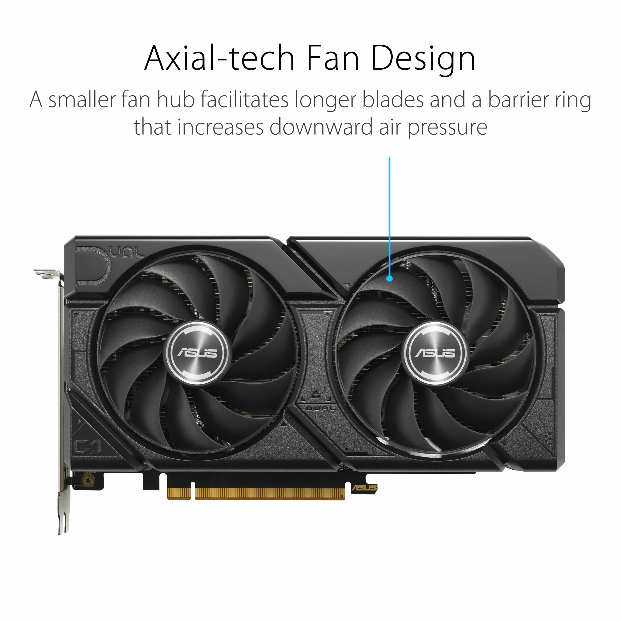 ASUS Dual Radeon RX 7600 EVO OC Edition 8 GB GDDR6 karta graficzna dla graczy (AMD Radeon RX7600, PCIe 4.0, 1 x HDMI 2.1, 3X DisplayPort 1.4a, DUAL-RX7600-O8G-EVO)
