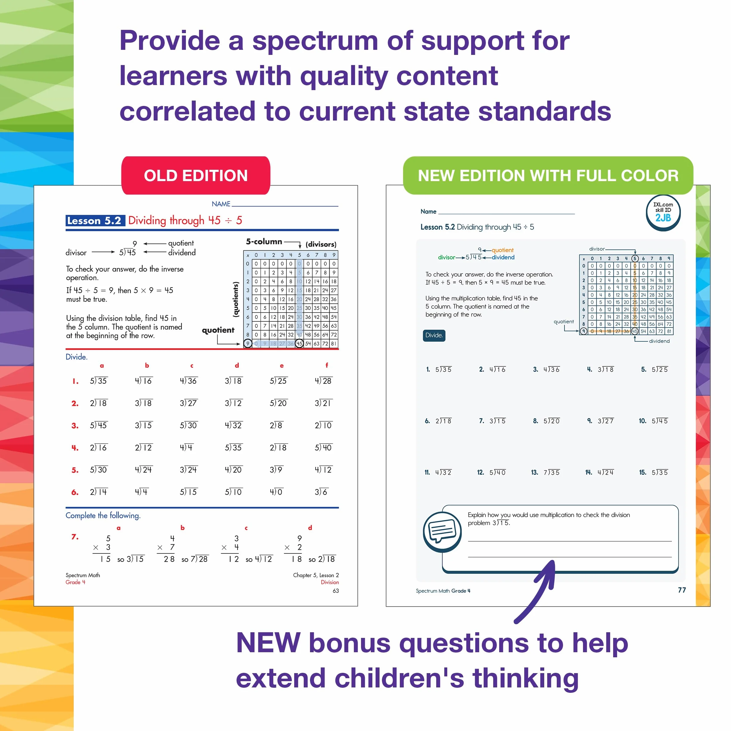Spectrum Math Workbook, Grade 4