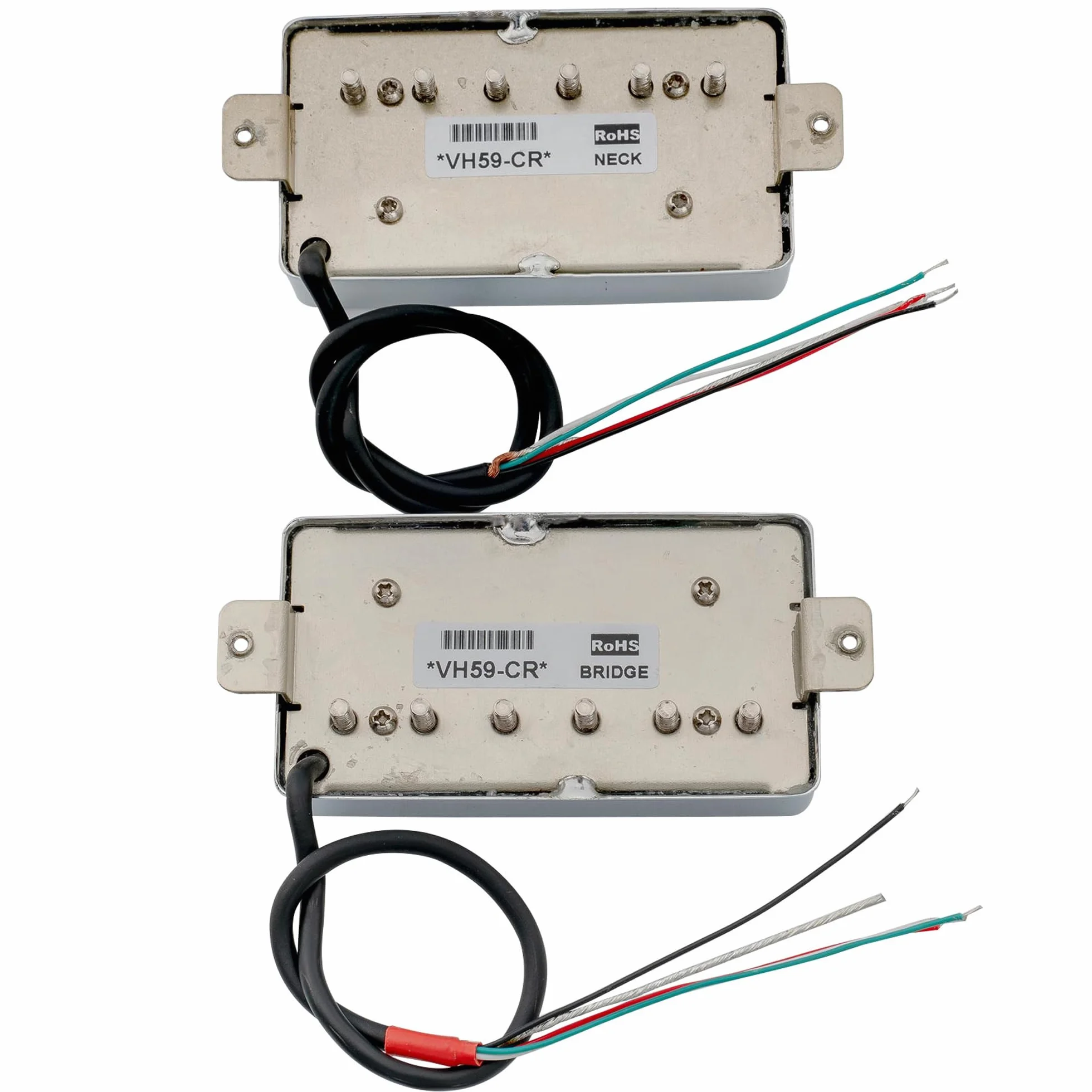Artec VH59 Vintage Alnico 5 Humbucker Pickup Set do Gitary Elektrycznej Les Paul, Chrom