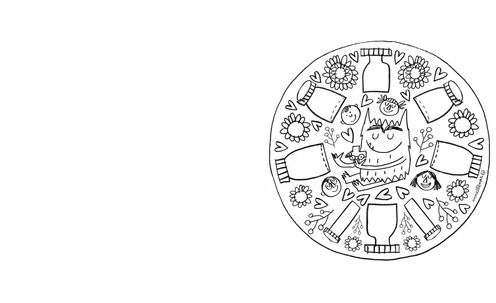 The Colour Monster: Mindfulness: Celebrate 10 years of The Colour Monster with a feel-good activity book with 45 mandalas to colour