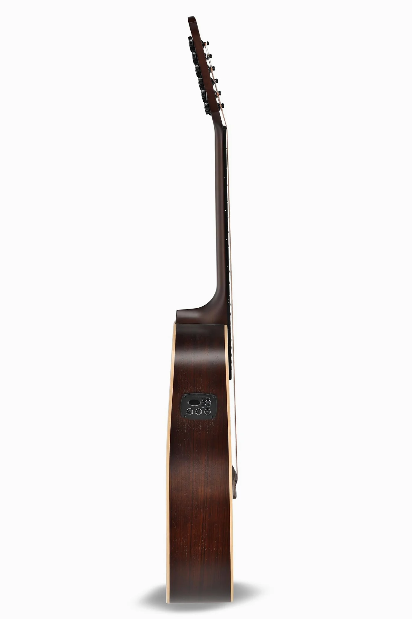 Gitara akustyczno-elektryczna Applause – Jump Dark Matter 12 String – 12-strunowa – płyta przednia z litego świerku – płyta tylna z ovangkolu – matowa czerń – przedwzmacniacz AP3TP – AES12-69-5S