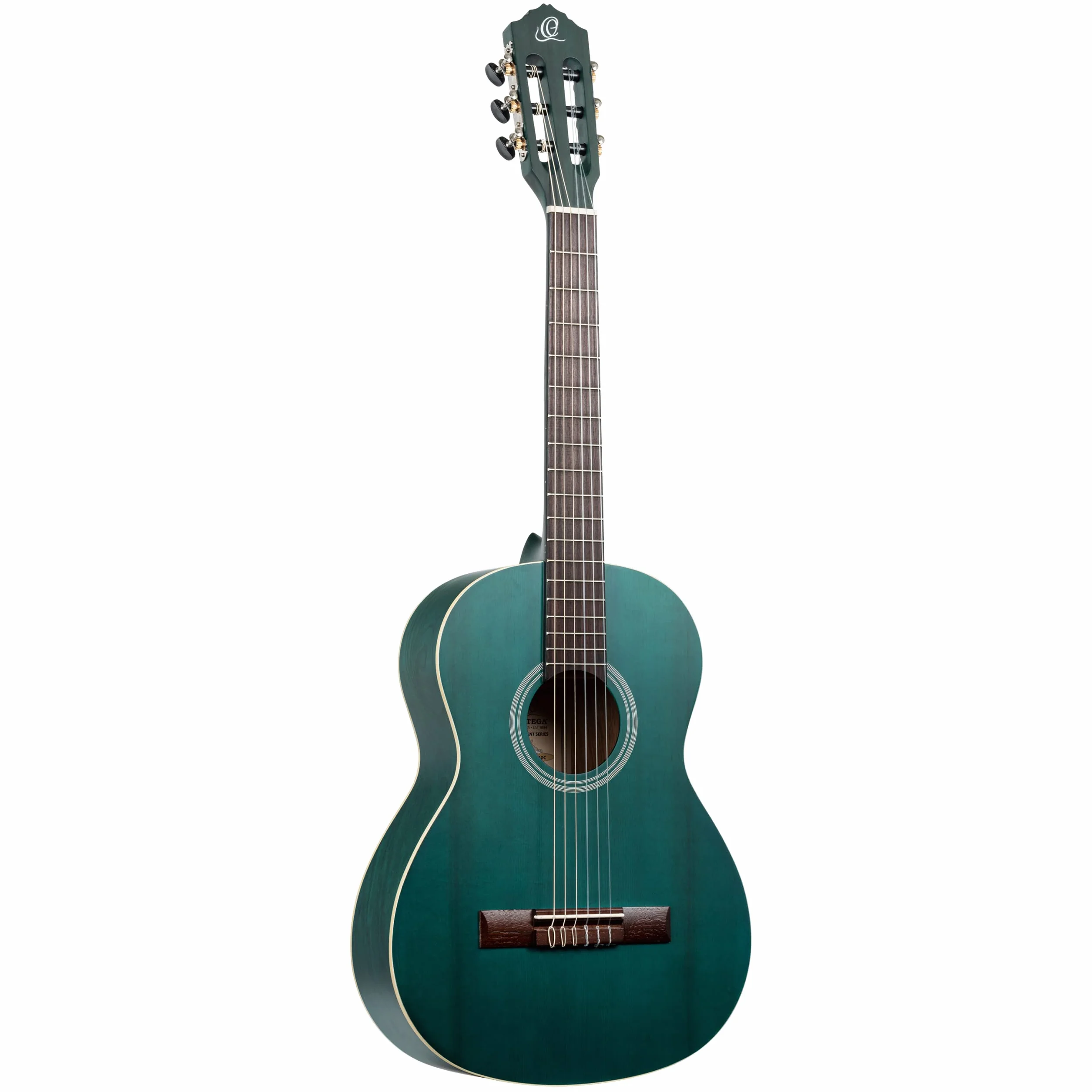 Ortega Guitars 3/4 Classical Guitar – Seria Student – Świerk/Katalpa, Kolor Niebieski (RST5M-3/4OC)