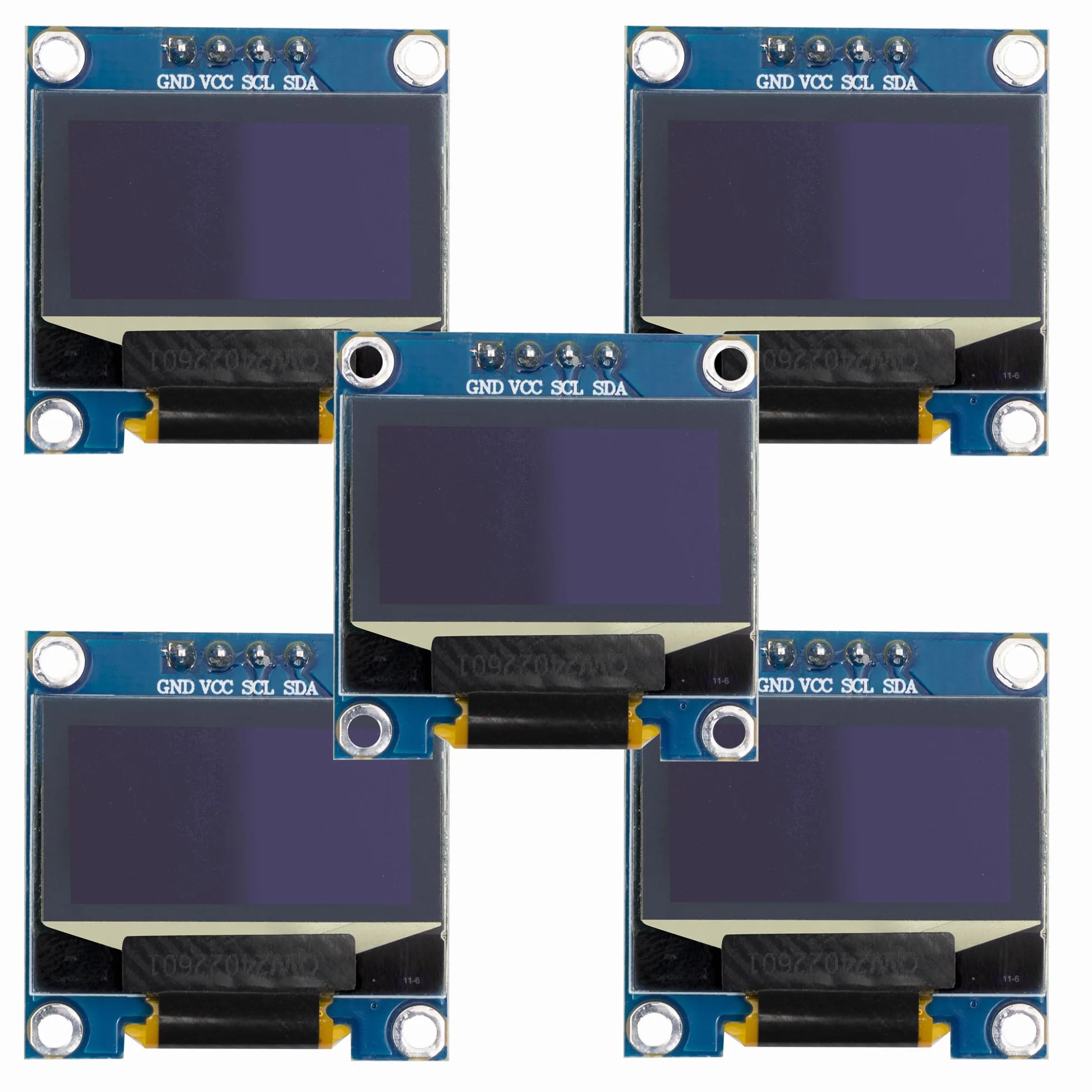 VoltMate 1 x wyświetlacz OLED o przekątnej 0,96 cala i interfejsem I2C – korzystanie z chipa SSD-1306 o rozdzielczości 128 x 64 pikseli dla wyraźnego obrazu w białej czcionce – kompatybilny z