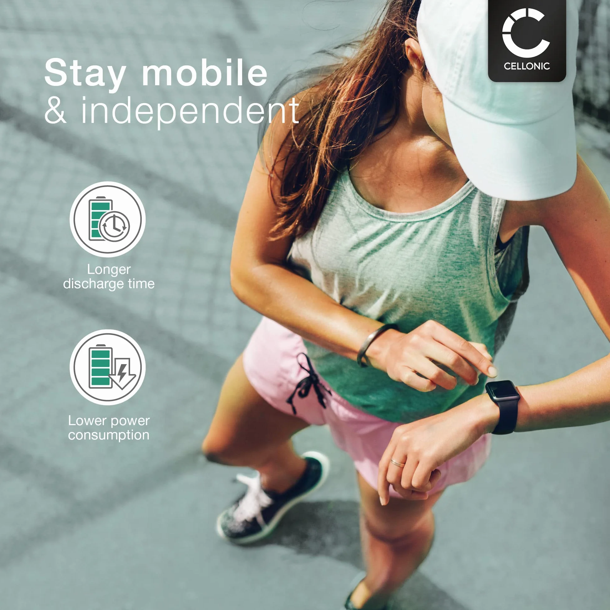 CELLONIC® Nowa bateria kompatybilna z zegarkiem Garmin Fenix 5X, 361-00098-00 410mAh zapasowa bateria do GPS, Fitness, bransoletka