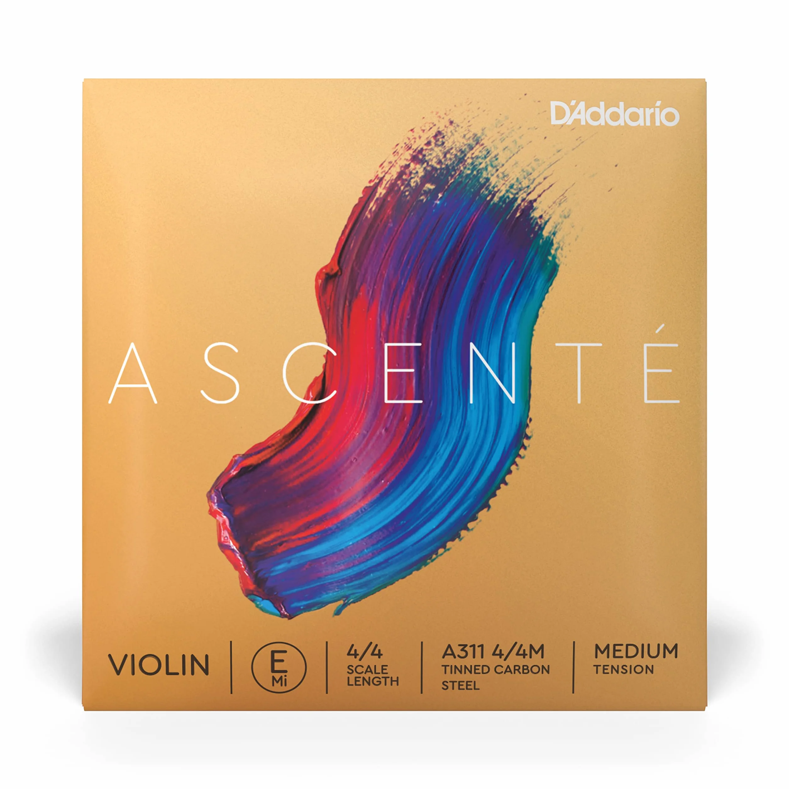 D'Addario A311 4/4M średnie napięcie Ascenté Violin E String, skala 4/4