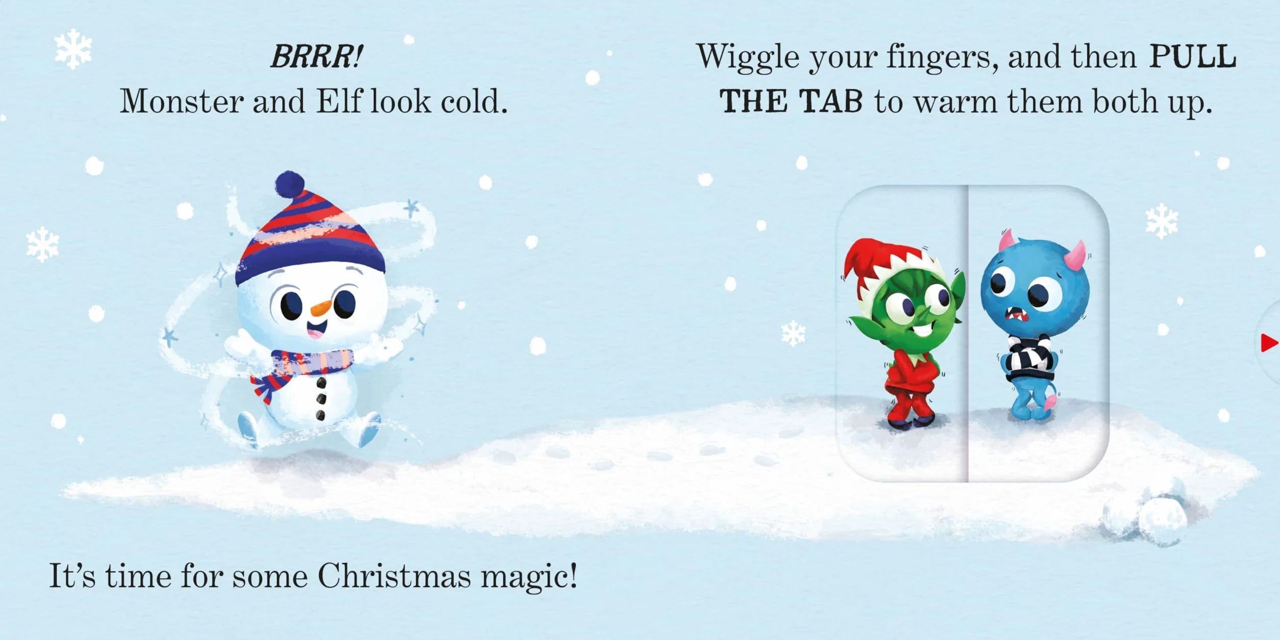 There’s a Little Snowman in Your Book: An interactive Christmas board book