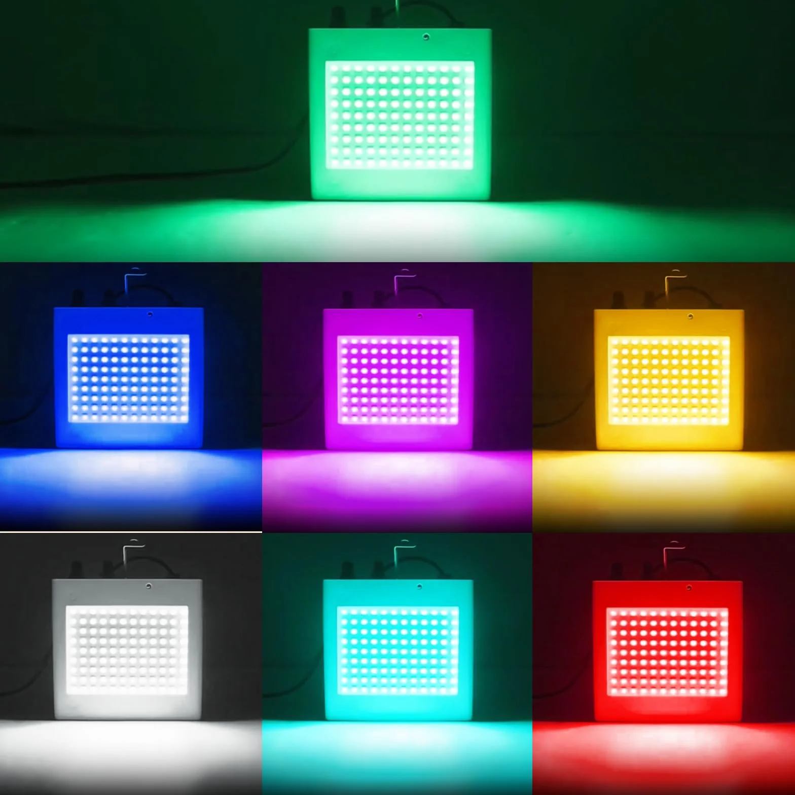 Multicolor stroboskop z pilotem zdalnego sterowania, 108 diod LED, stroboskop, sterowany muzyką, lampa błyskowa do pokoju, dyskoteki, na imprezę, dyskotekę, stroboskop, stroboskop, projektor efektów