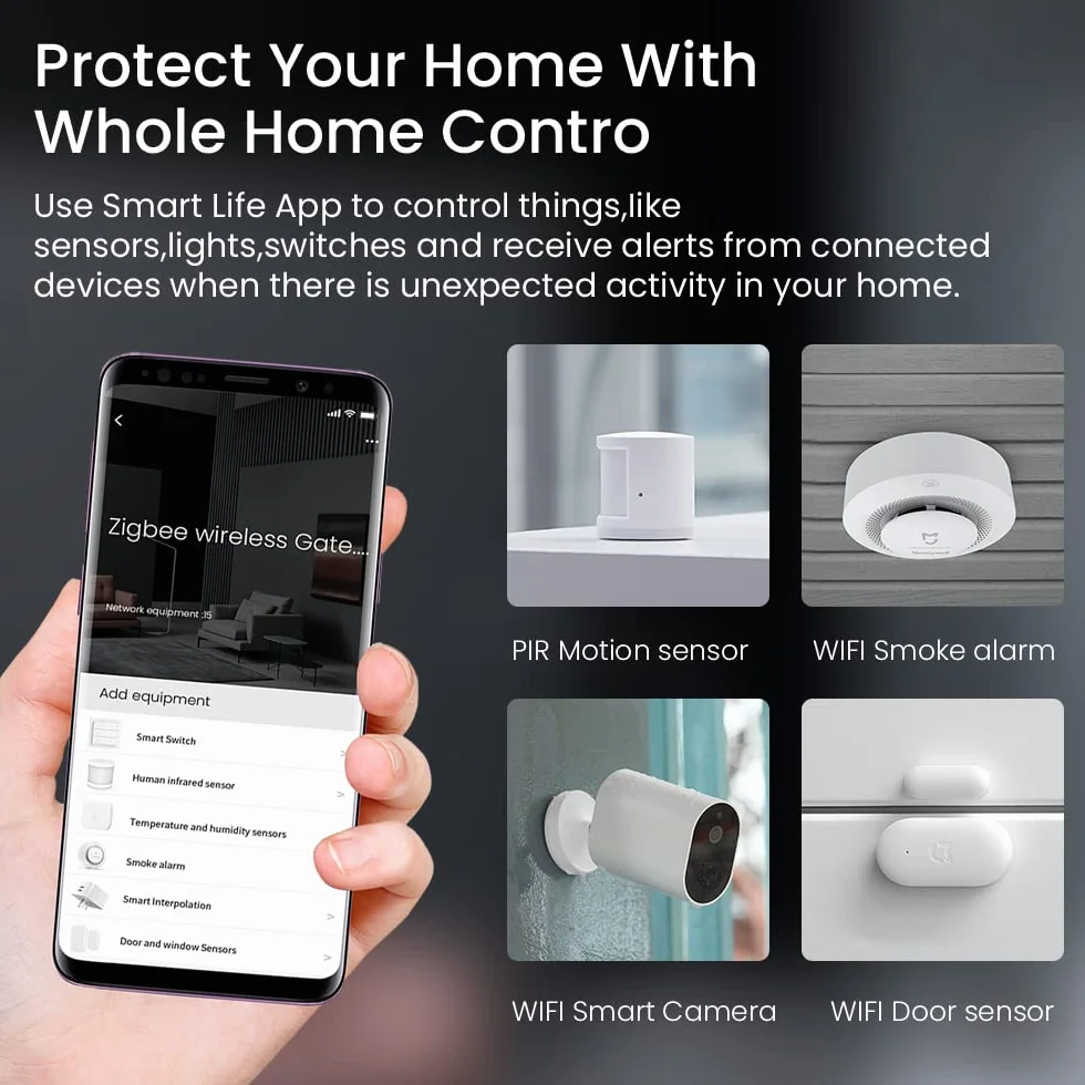 ZigBee Hub brama Dual Mode z WiFi i Bluetooth, Tuya Smart Home Bridge, sterowanie głosowe przez Alexa, Google Home, inteligentny mostek, bezprzewodowy pilot zdalnego sterowania
