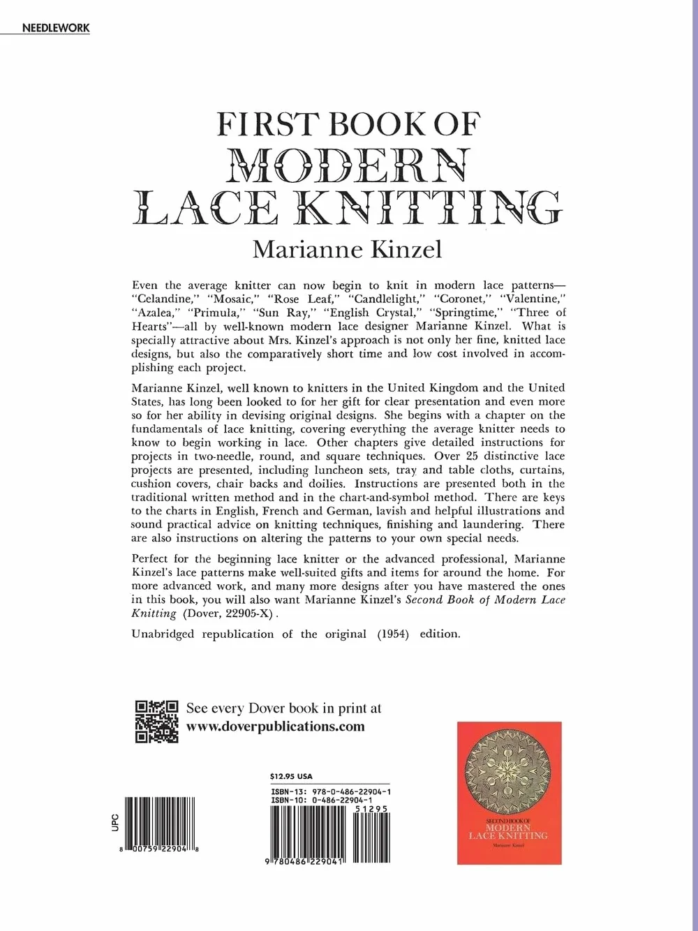 First Book of Modern Lace Knitting: By Means of Natural Selection