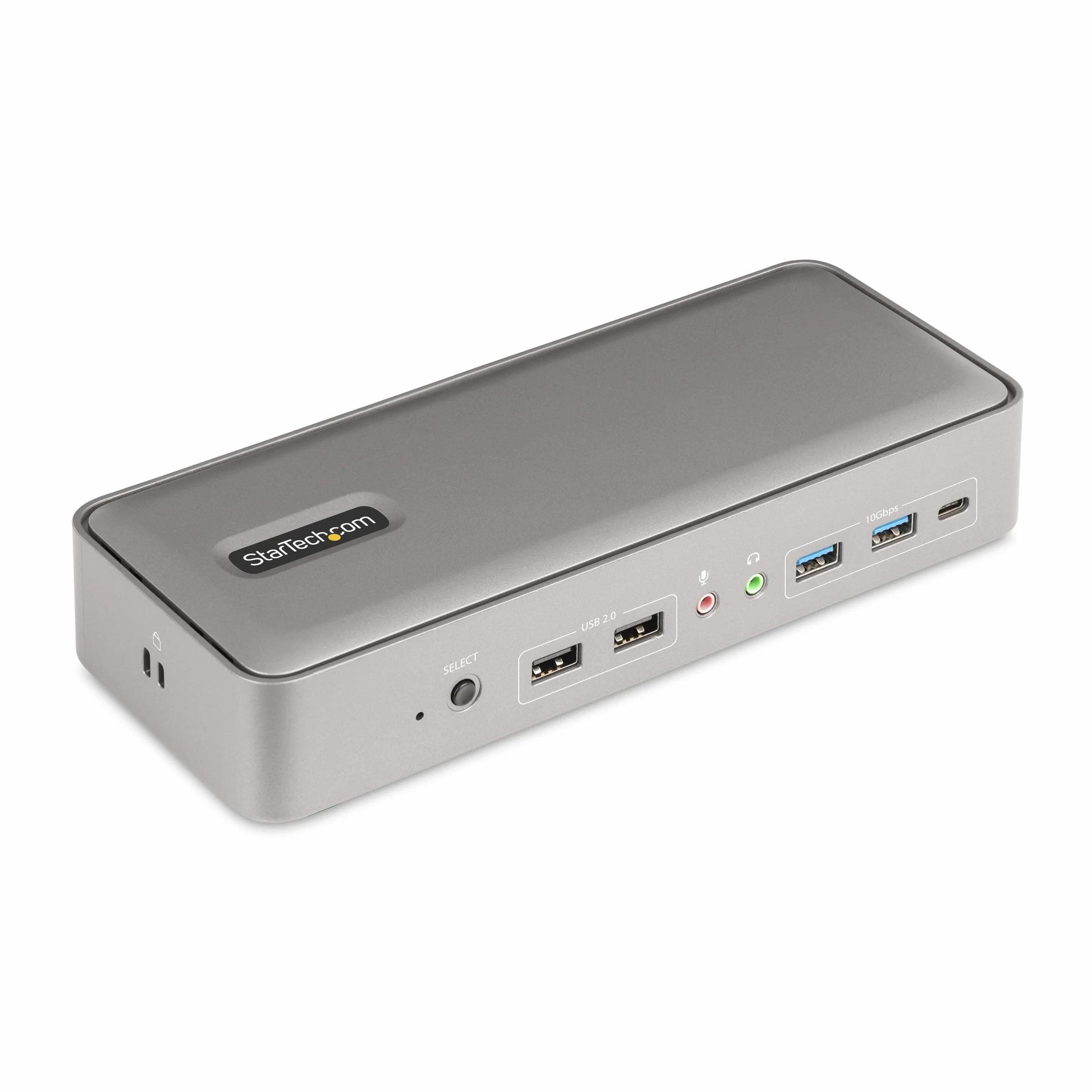 StarTech.com Stacja dokująca KVM USB-C do dwóch laptopów - DisplayPort 4K 60Hz stacja dokująca dla 2 monitorów - 5-portowy koncentrator USB, GbE, zasilacz 90W/45W (129UE-USBC-KVM-DOCK)