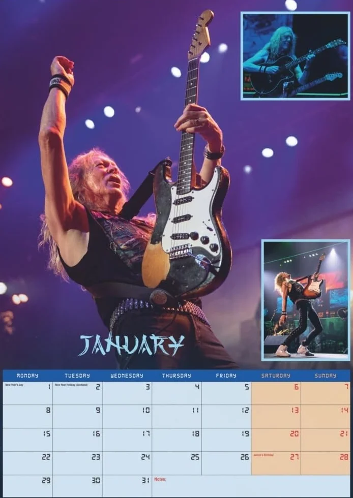 Iron Maiden Posterkalender 2025: Das war Ein Jahr mit Edward the Head für alle Fans der New Wave of British Heavy Metal. Wandkalender. 29,7 x 42 cm. Hochformat